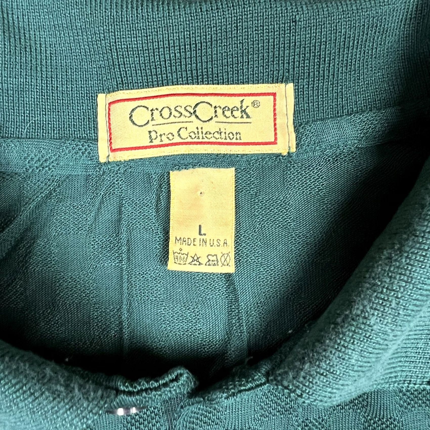 Vintage VINTAGE Cross Creek Polo Shirt Mens Large Green Embroidered Atlanta 90s Short Sleeve Classic Polo Shirt Mens Regular Size US L / EU 52-54 / 3 - 2 Thumbnail