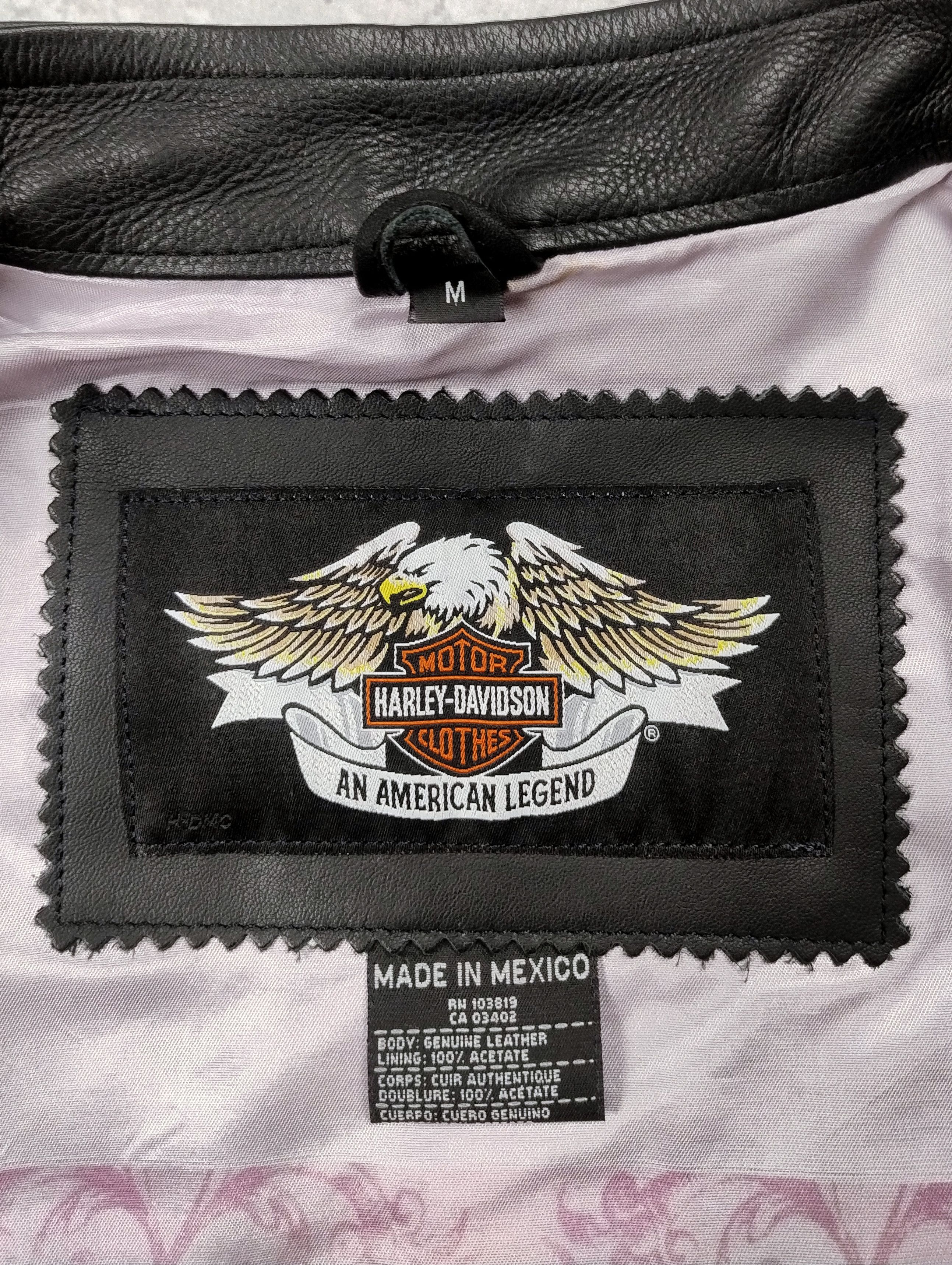 Harley Davidson Harley-Davidson leather jacket moto rising phoenix vintage M Size M / US 6-8 / IT 42-44 - 8 Thumbnail