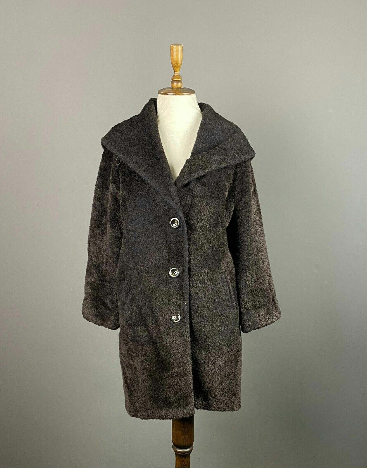 Designer Max Mara Brown Alpaca Wool Over Coat Size US 8 GB 10 Size M / US 6-8 / IT 42-44 - 1 Thumbnail