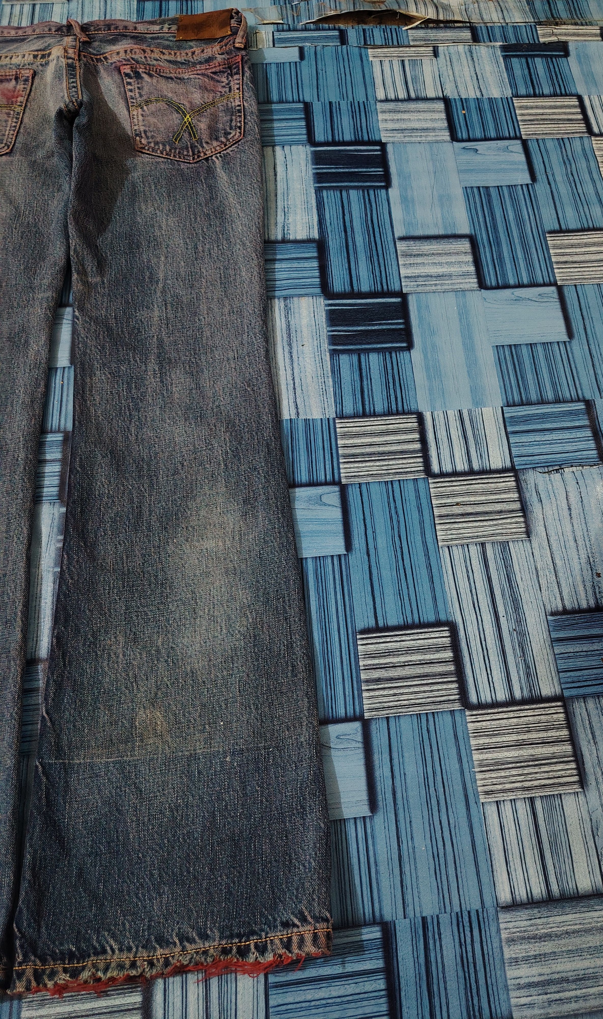 Full Count & Co. Japanese Fullcount Flared Jeans Distressed denim Size US 31 - 16 Thumbnail