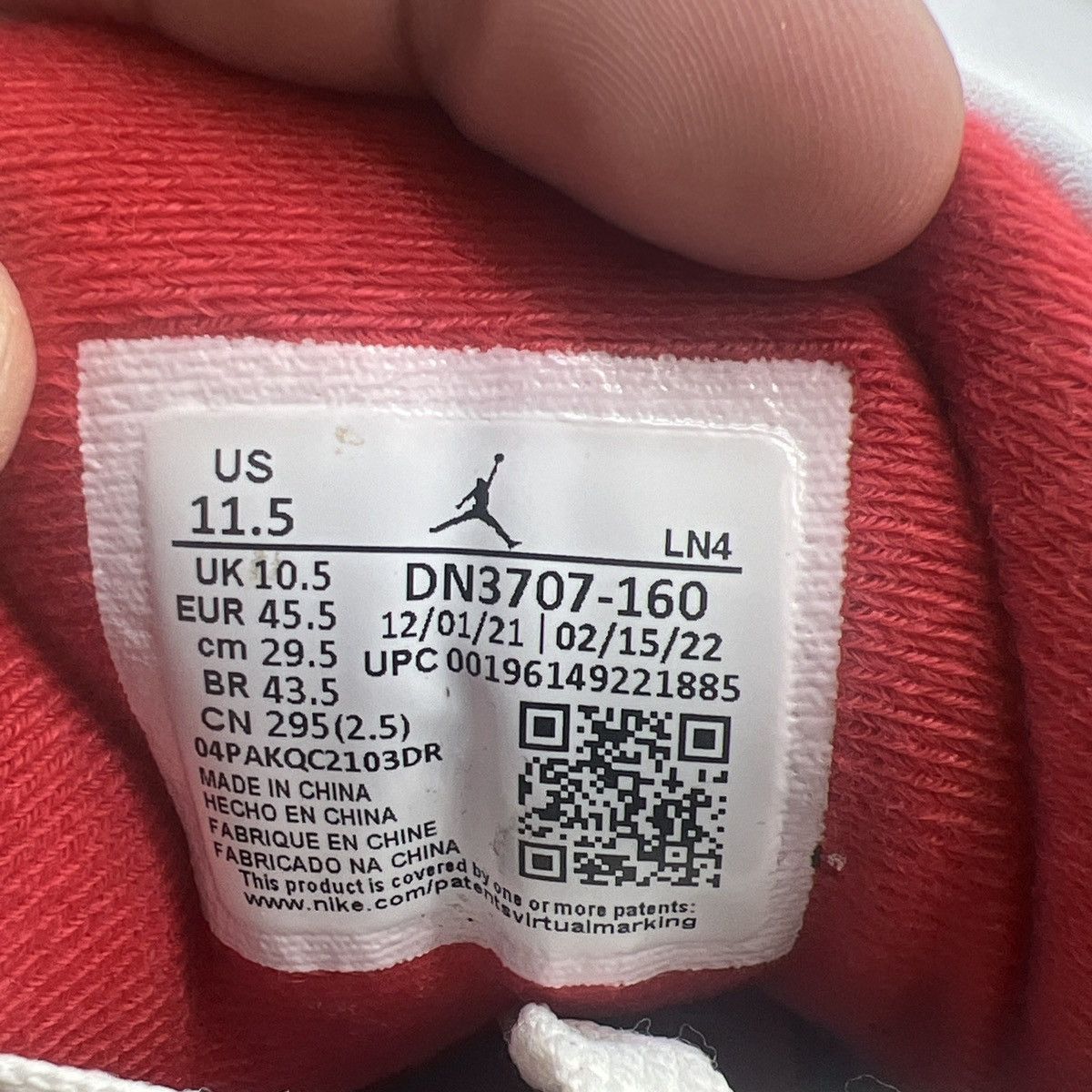Jordan Brand Air Jordan 3 fire red Size US 11.5 / EU 44-45 - 8 Thumbnail