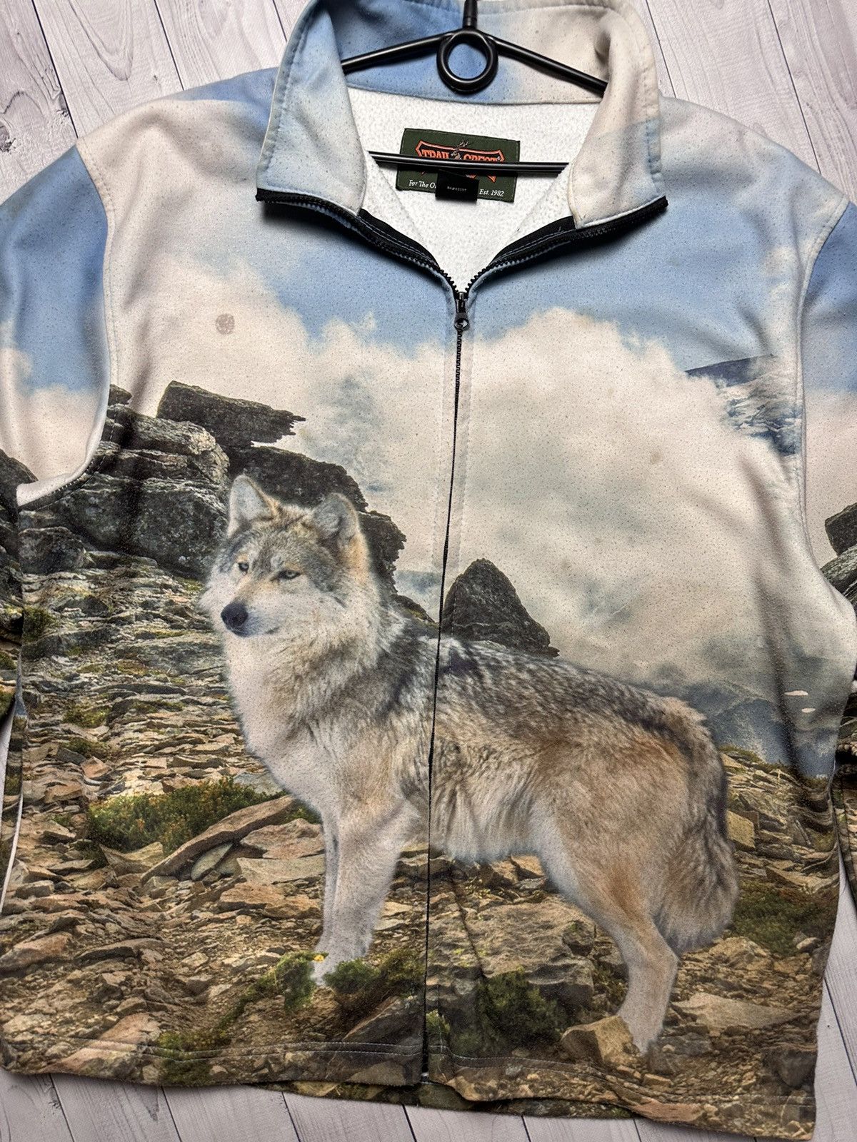 Vintage Vintage Wolf fleece jacket size XXL rare Size US XXL / EU 58 / 5 - 3 Thumbnail