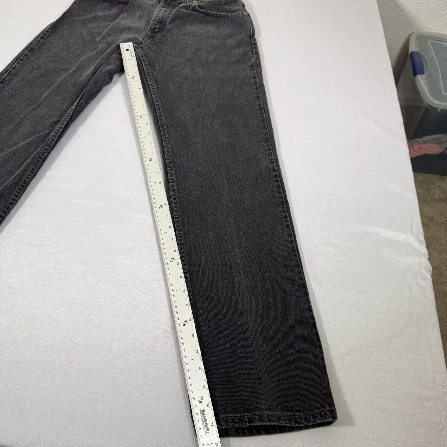 Levi's VINTAGE Levi's Jeans Men 32x34 Black 505 Straight Fit Denim Pants Western 90s Y2K Shirt Size US 32 / EU 48 - 3 Thumbnail