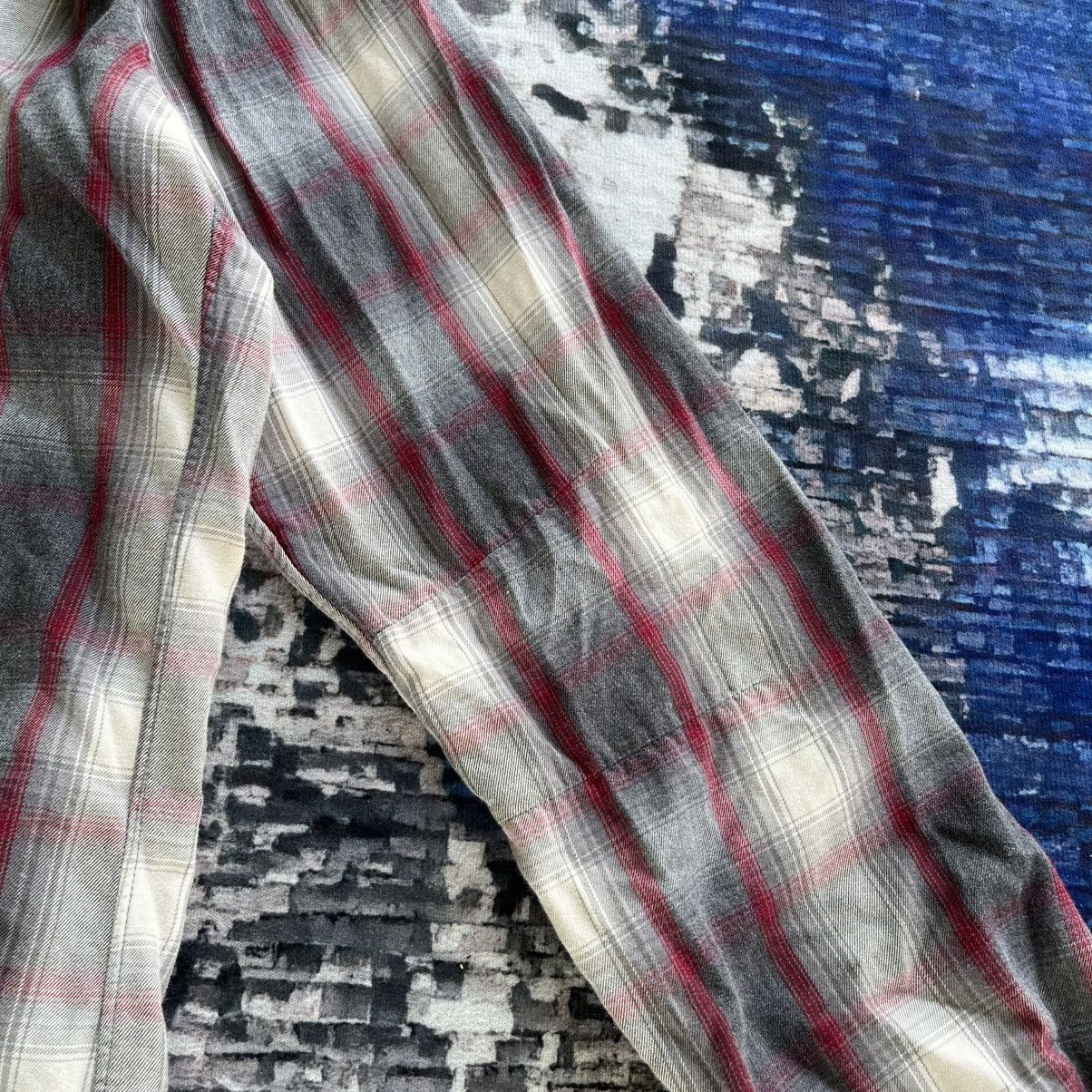 Undercover × Uniqlo 🔥Uniqlo X undercover Shadow Plaid Tartan Shirt Button up Size US M / EU 48-50 / 2 - 5 Thumbnail