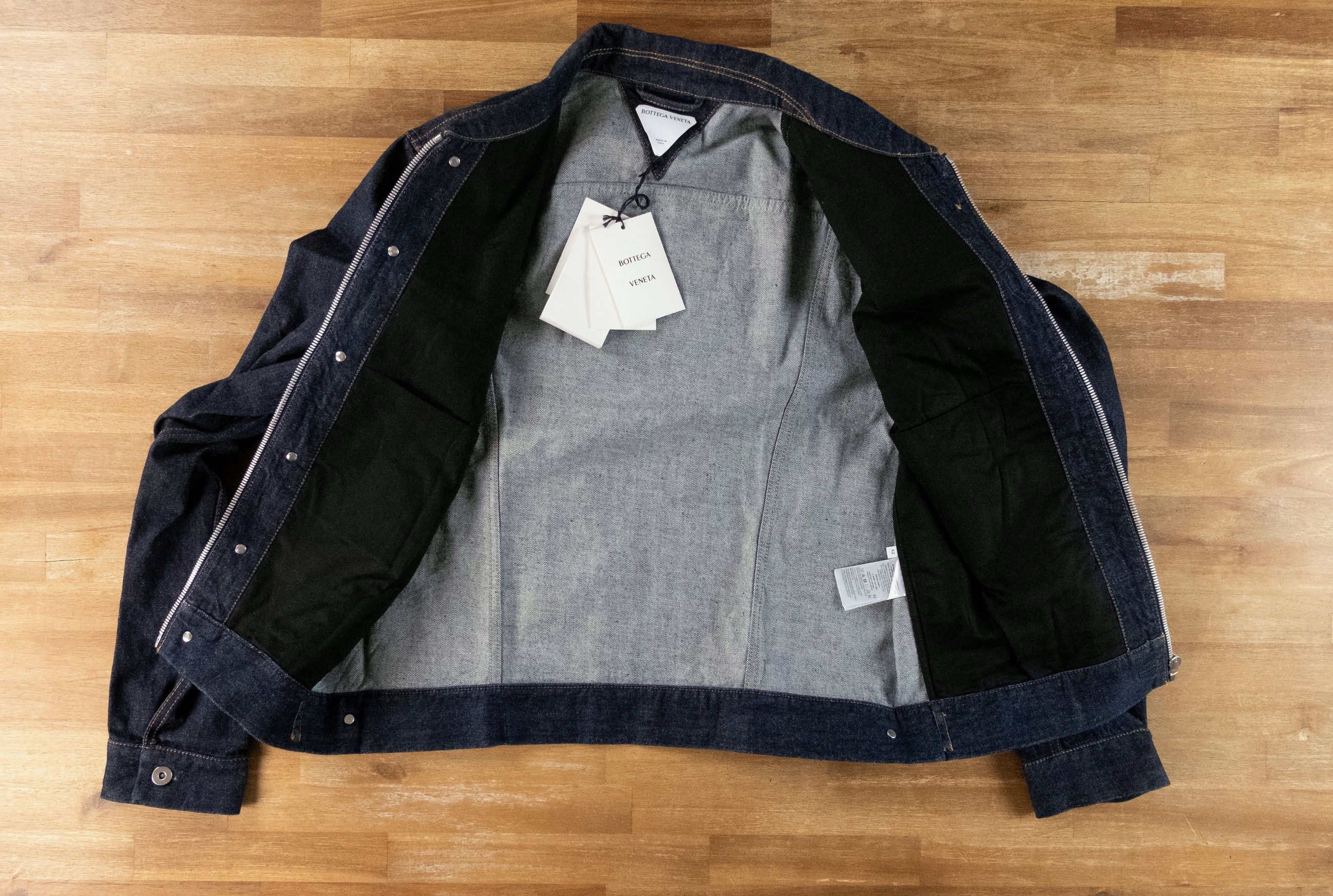 Bottega Veneta BOTTEGA VENETA navy indigo blue denim jacket Size 52 / Large Size US L / EU 52-54 / 3 - 10 Thumbnail