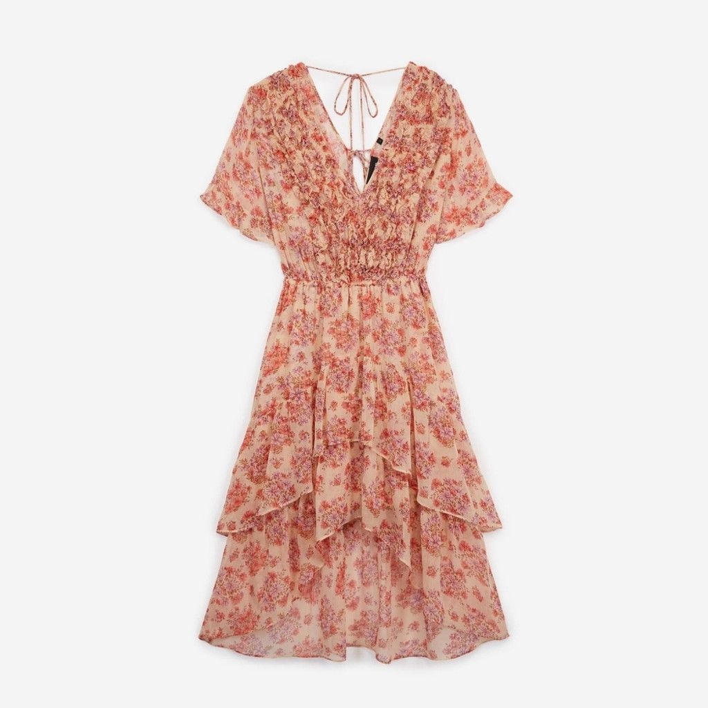 The Kooples The Kooples Vintage Flowers High/Low Dress Size XS / US 0-2 / IT 36-38 - 4 Thumbnail