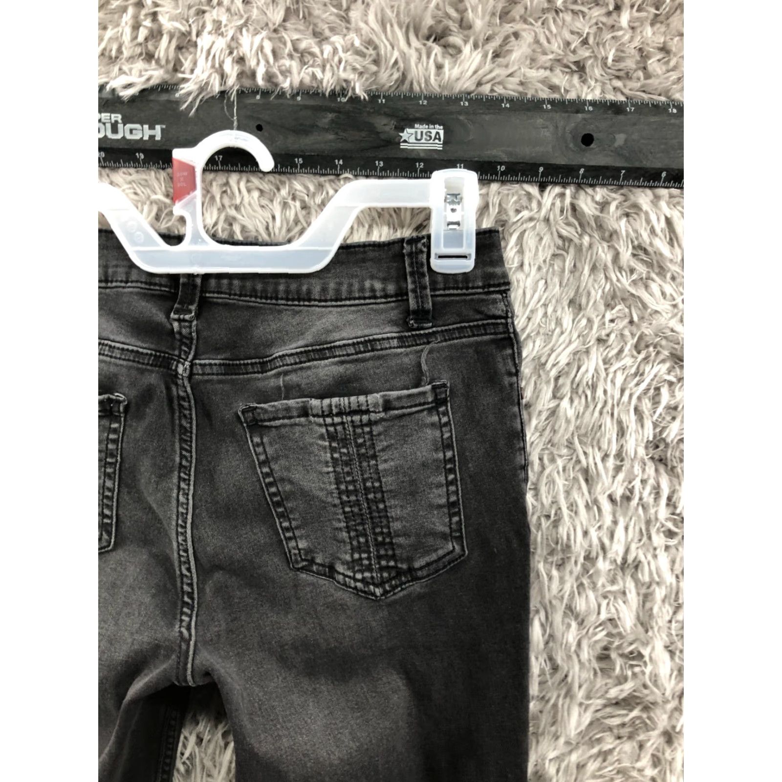 Lee Lee Riders Modern Skinny Jeans Womens Size 8 Mid Rise Black Denim 5-Pocket Style Zipper Button Belt Loops Casual Jeans Mens Womens Girls? Size 30" / US 8 / IT 44 - 6 Thumbnail