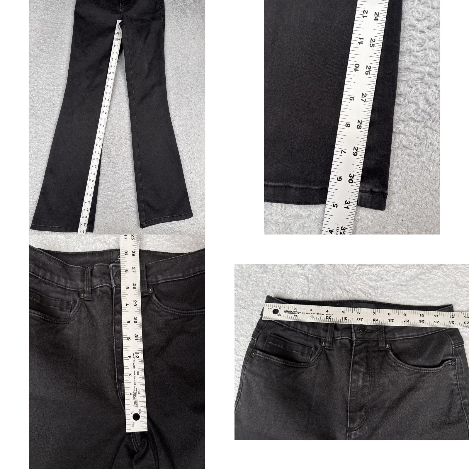 Vintage ONLY Jeans Womens Black 24x31 Denim Bootcut Flare High Rise Casual Jeans Womens Size 42" / US 20 - 8 Thumbnail