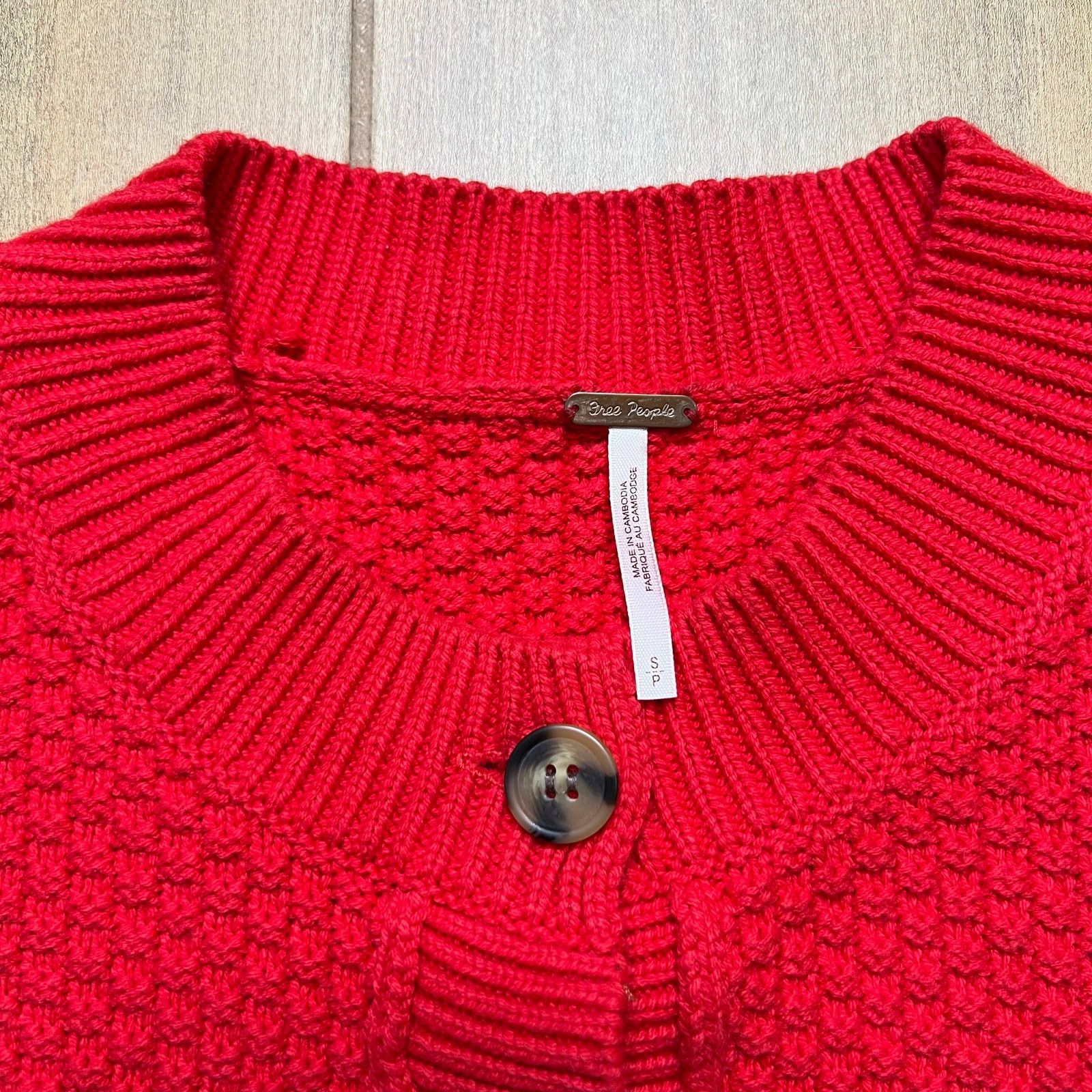 Free People Free People Textured Knit Cropped Cardigan Sweater Women's S Size S / US 4 / IT 40 - 10 Thumbnail