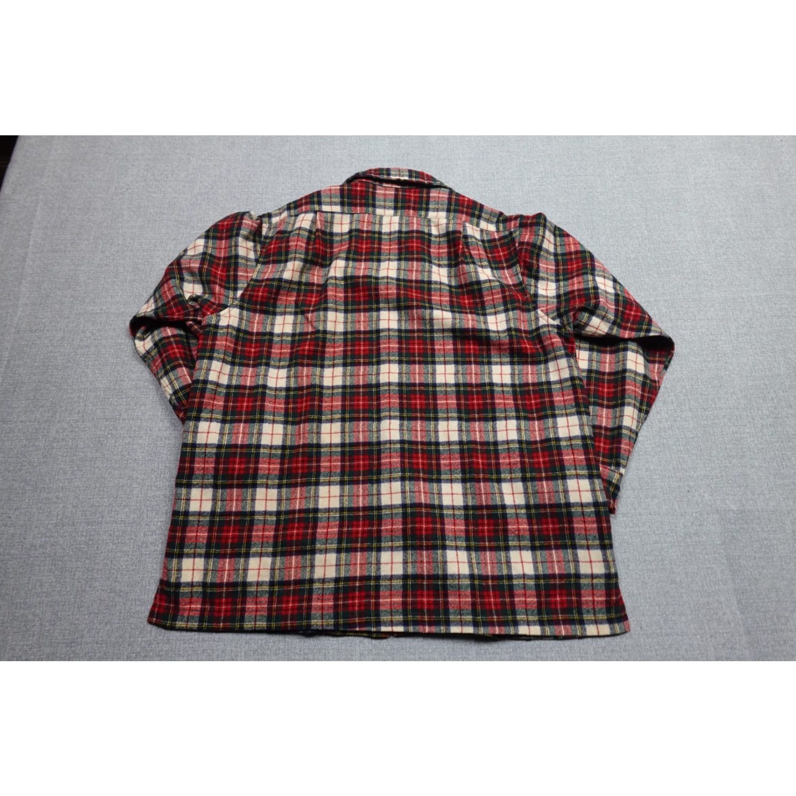 Pendleton Pendleton Jacket Mens XL Red Plaid Wool Overcoat 80s Vintage Lumberjack Outdoors (Jacket) Size US XL / EU 56 / 4 - 5 Thumbnail