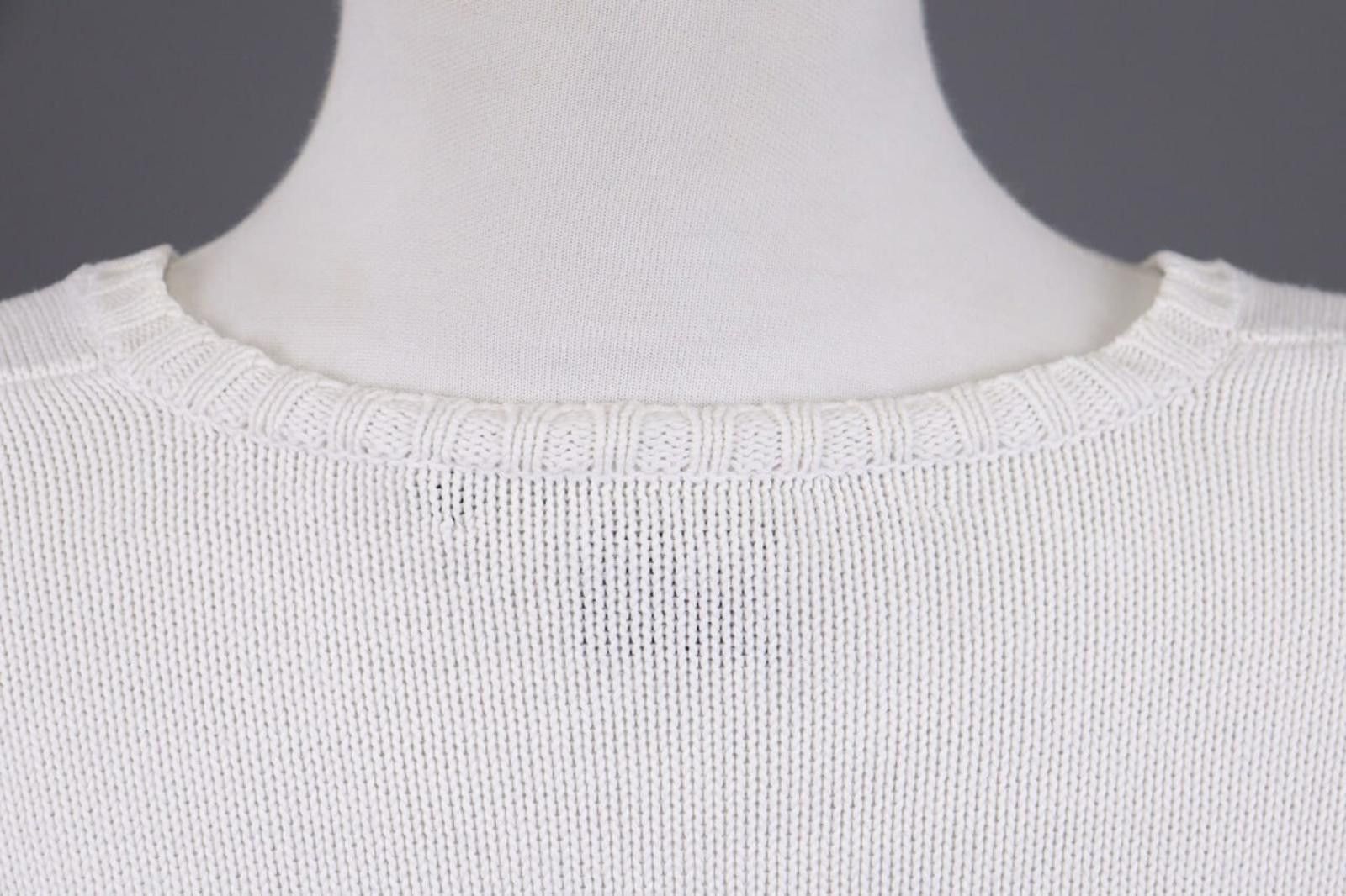 Ralph Lauren Sport Ralph Lauren Sport White V-Neck Knit Sweater Size XL Size XL / US 12-14 / IT 48-50 - 12 Thumbnail