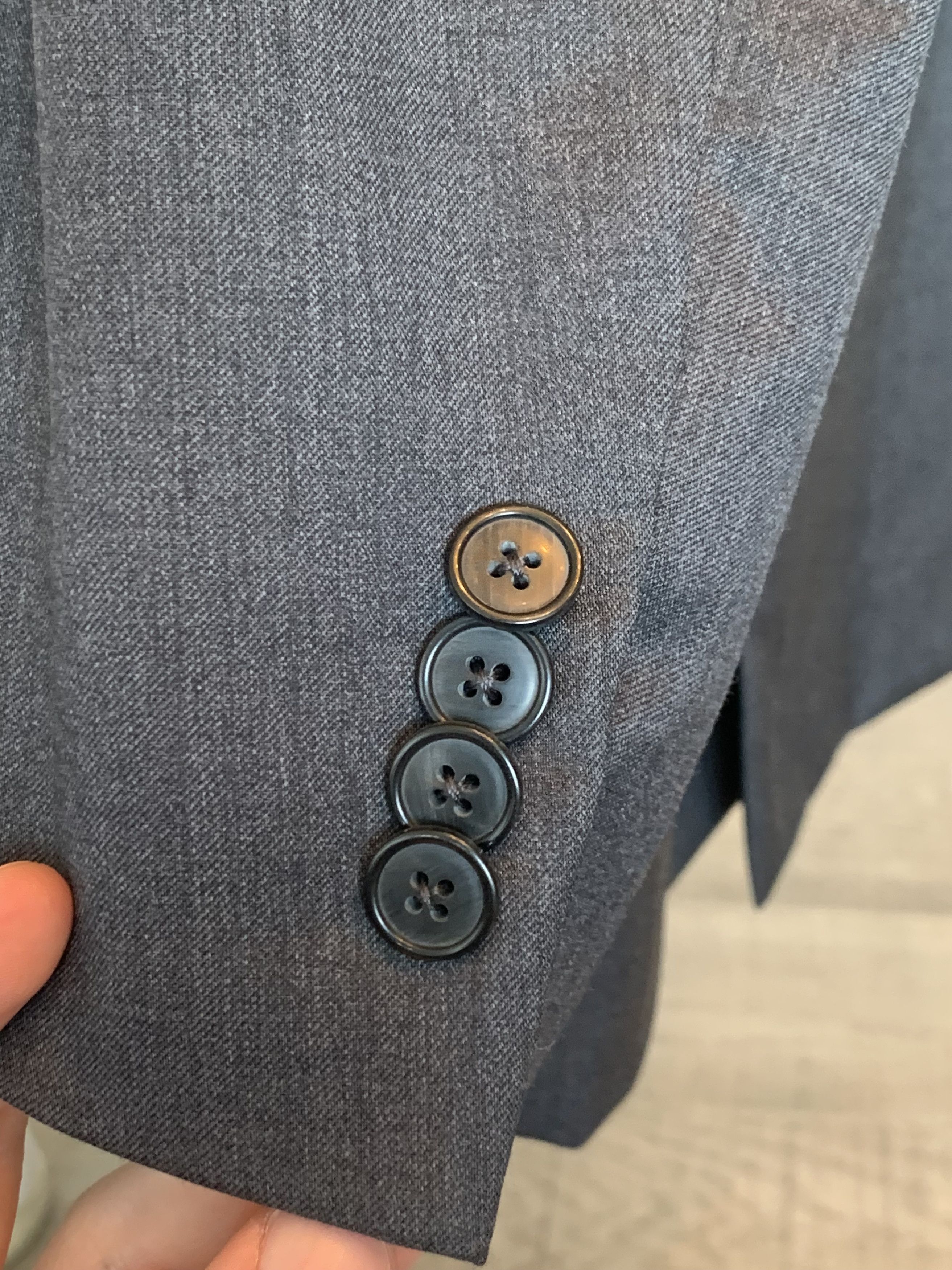 Ravazzolo Ravazzolo Grey Blazer Jacket Size 42R Size 42R - 4 Thumbnail