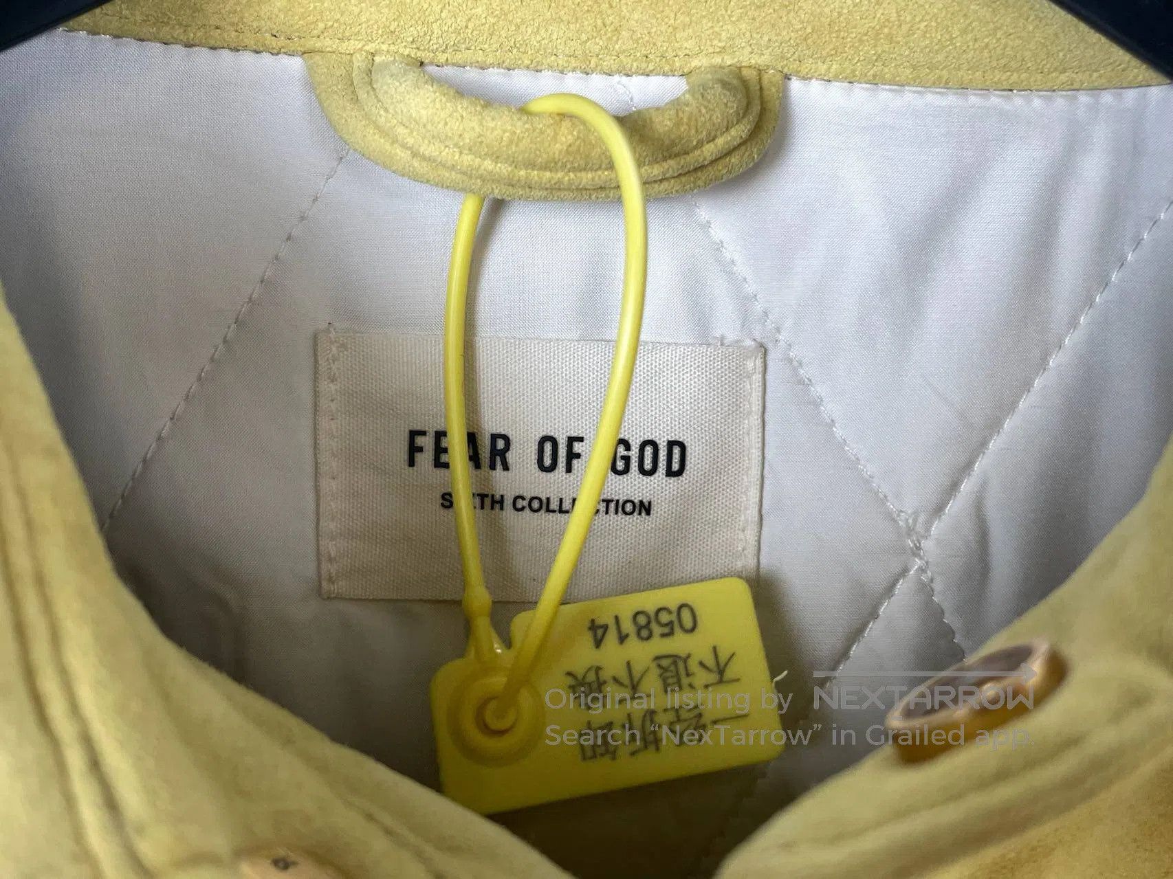 Fear of God FEAR OF GOD Lemon Yellow Suede Jacket Size US L / EU 52-54 / 3 - 5 Thumbnail