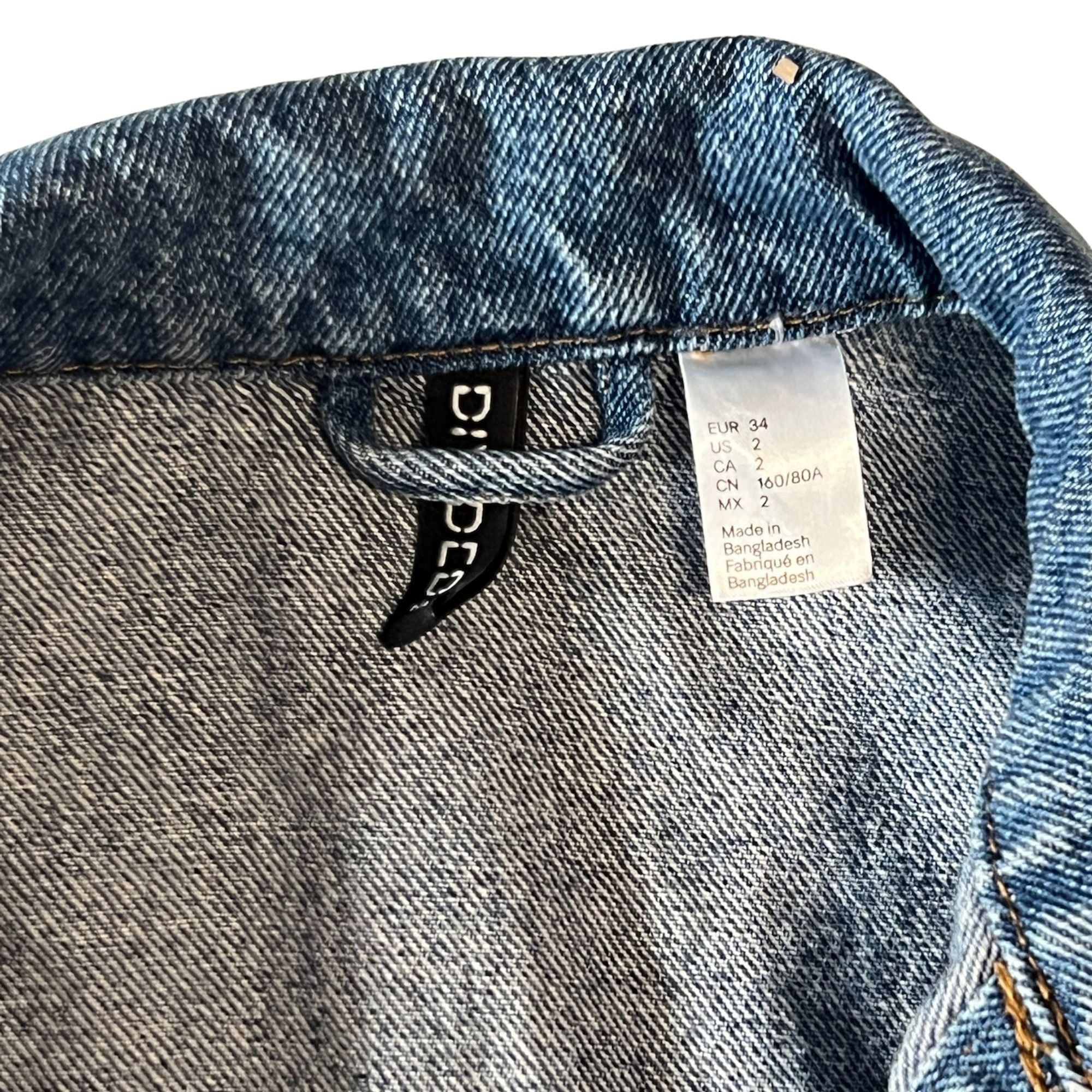 H&M H&M Divided Mens Denim Jacket Size 2 Classic Blue Casual Sty Size US S / EU 44-46 / 1 - 5 Thumbnail
