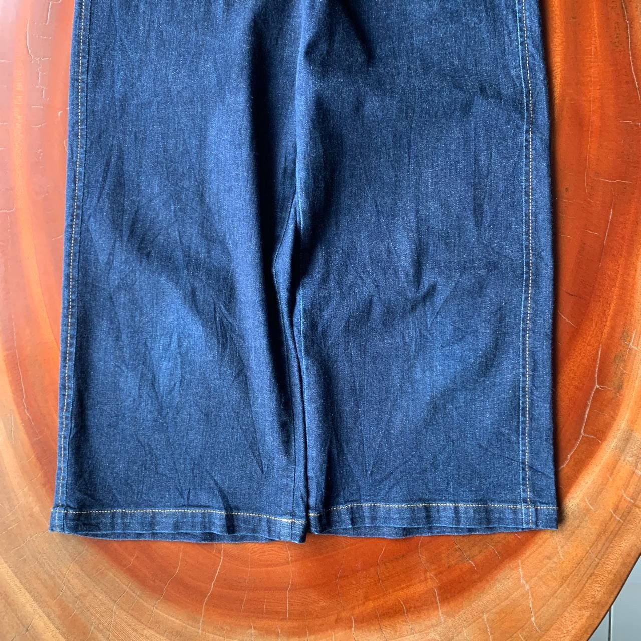 Issey Miyake Plantation By Issey Miyake Wide Leg Crop Blue Denim Pants Size US 28 / EU 44 - 5 Thumbnail