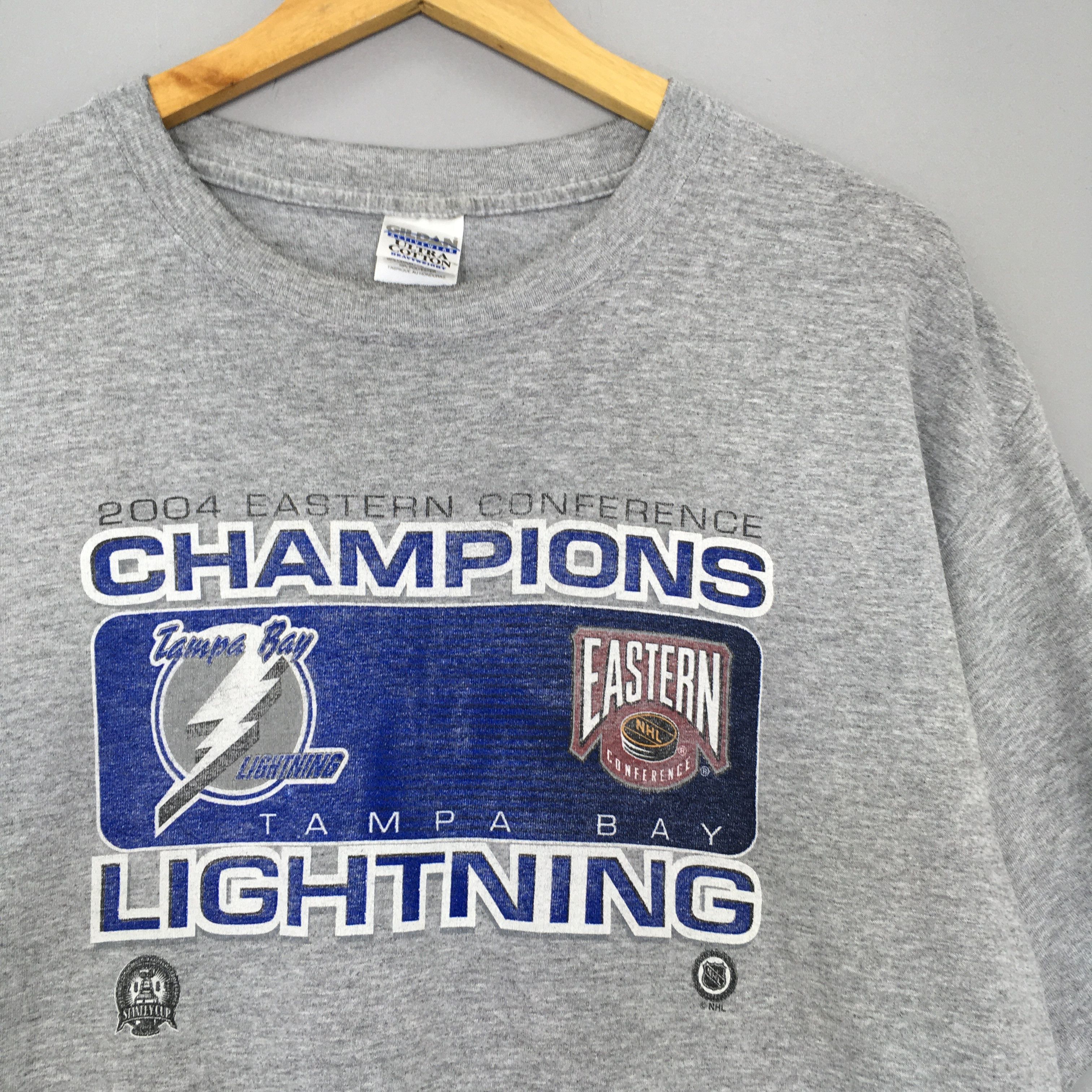 NHL × Vintage Vintage Y2K Tampa Bay Lightning NHL T Shirt Large Size US L / EU 52-54 / 3 - 2 Thumbnail