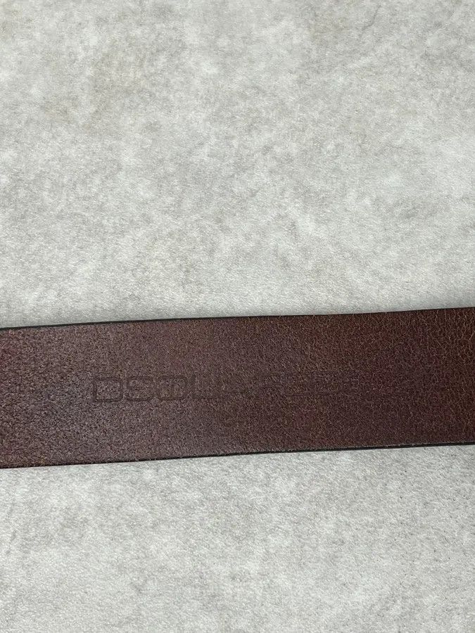 Dsquared2 Dsquared2 Brown Leather Lord Gothic Buckle Belt Size ONE SIZE - 8 Thumbnail