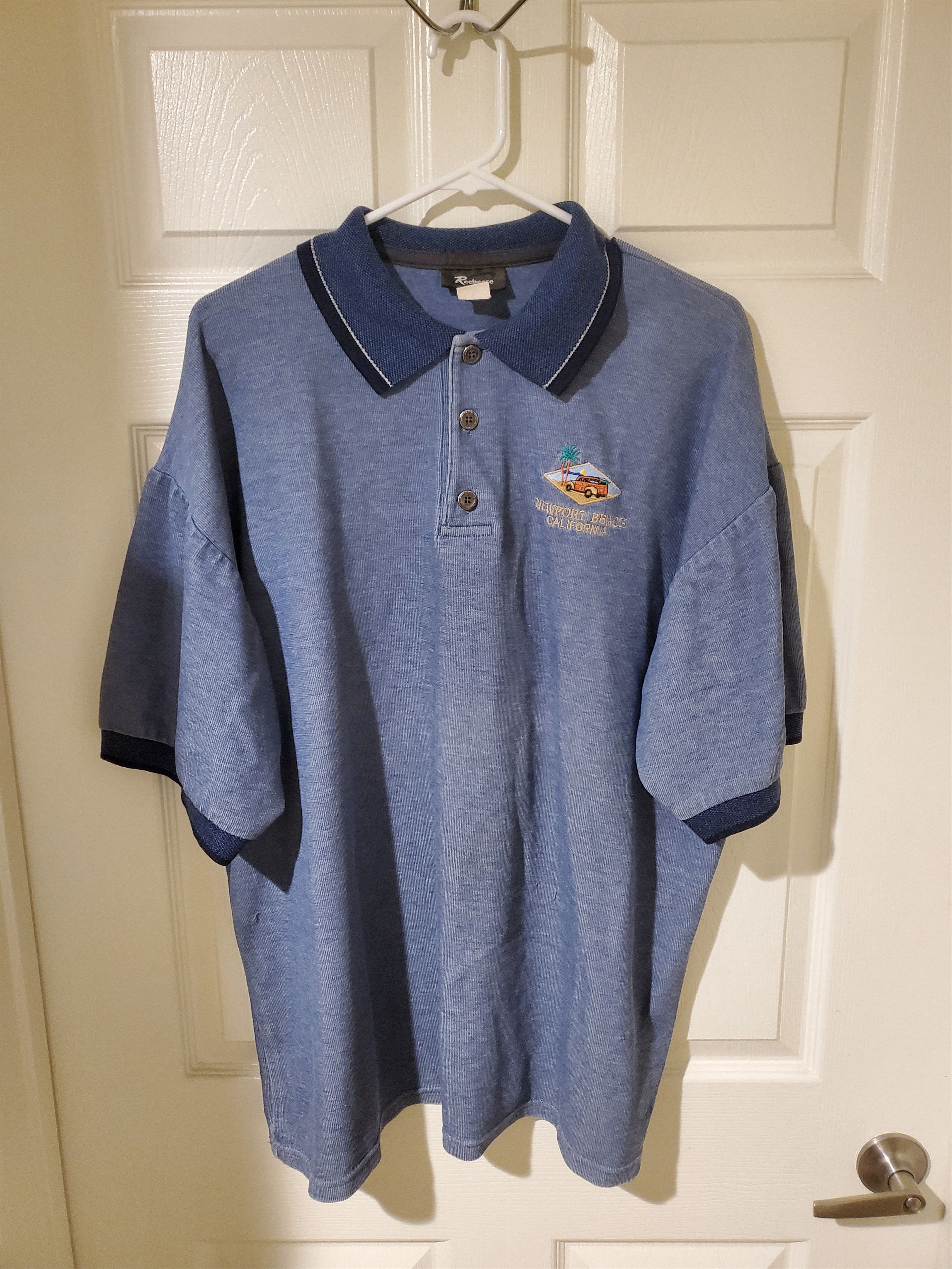 Vintage Vintage Newport Beach CA Embroidered Polo (size 2XL) Size US XXL / EU 58 / 5 - 1 Thumbnail