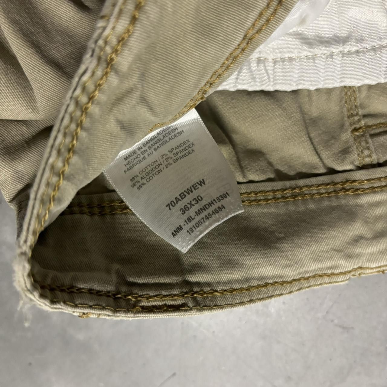 Japanese Brand × Vintage Crazy Vintage Y2K/2000s Baggy Khaki Skater Style Cargo Pants! Size US 36 / EU 52 - 7 Thumbnail