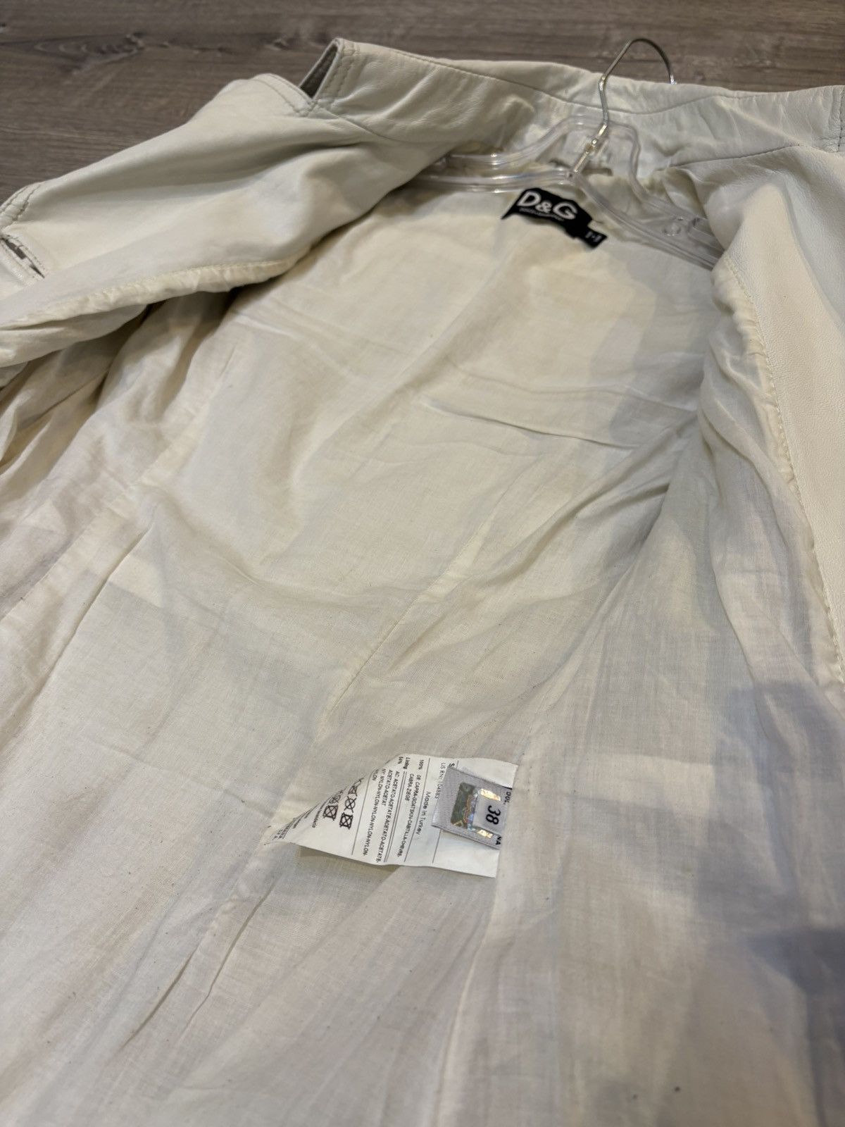 Dolce & Gabbana Dolce & Gabbana White Leather Coat SC0002/TELBO SZ 38 Size XS / US 0-2 / IT 36-38 - 9 Thumbnail