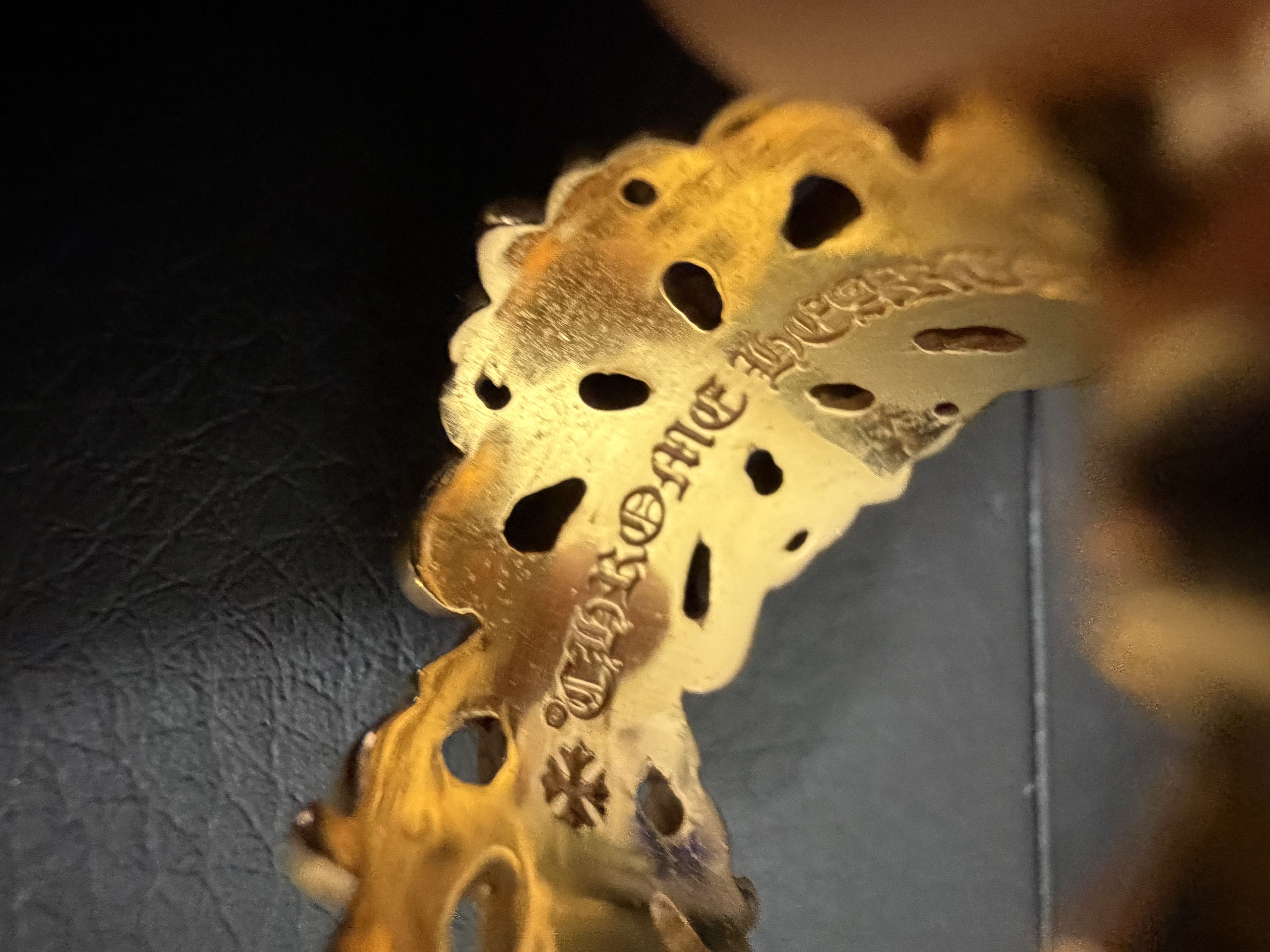 Chrome Hearts Chrome Hearts DBL Floral Cross Ring Size 8 Size ONE SIZE - 4 Thumbnail