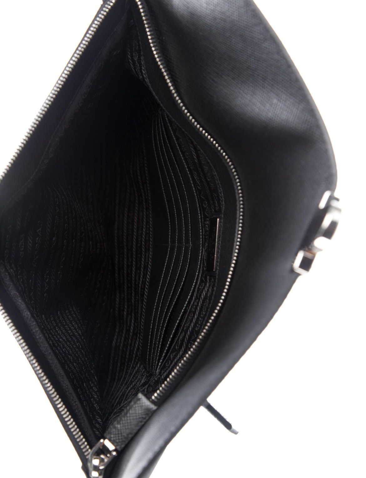 Prada PRADA Saffiano Cuir-Trimmed Tessuto Pouch Size ONE SIZE - 5 Thumbnail