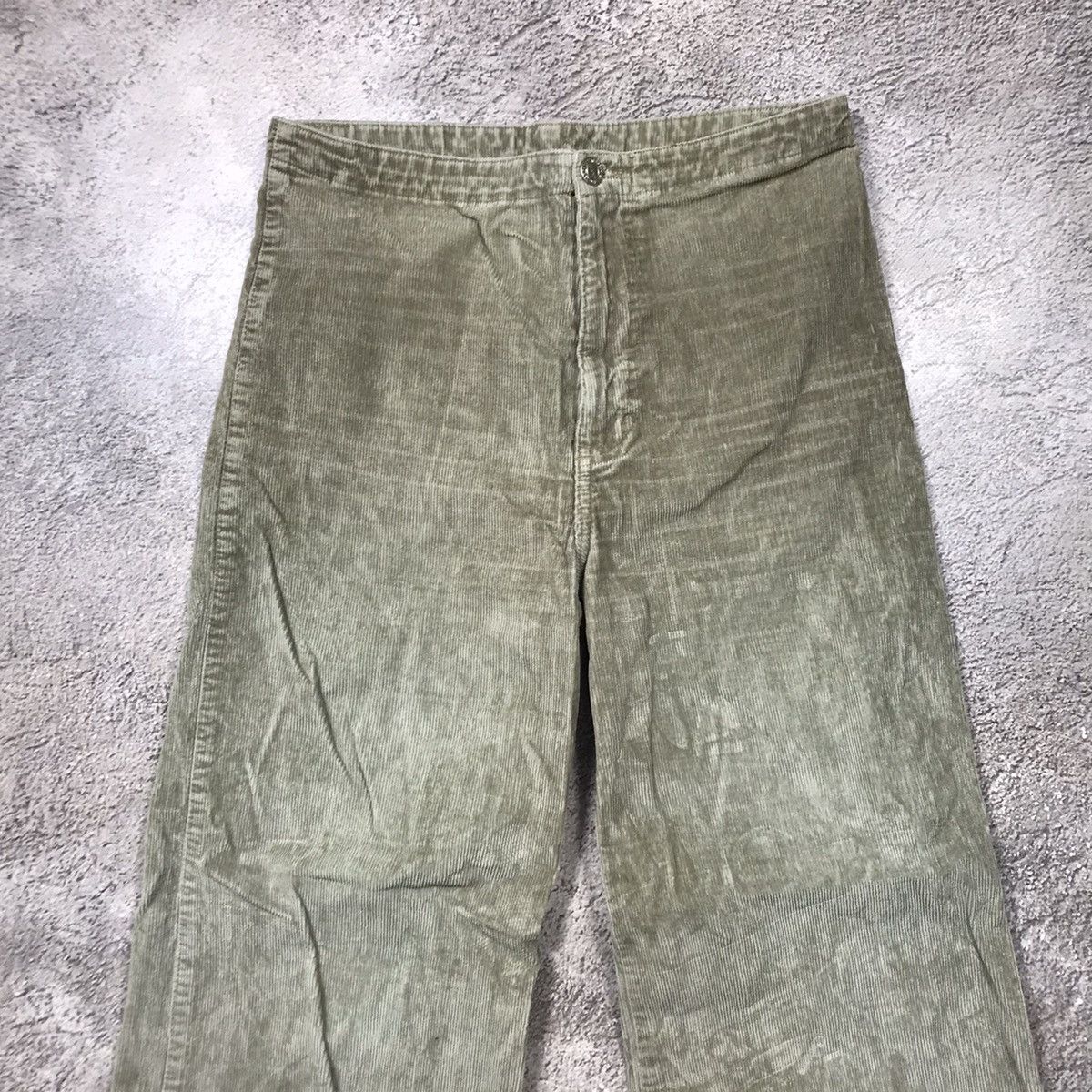 Vintage Vintage Y2K Wrangler Baggy Flared Pants Thrashed Grunge 31 Size 31" - 2 Thumbnail