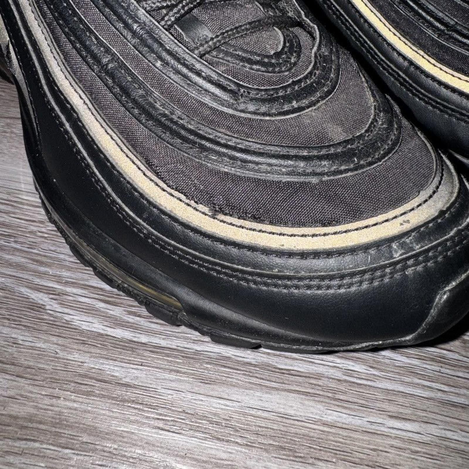 Nike NIKE • Air Max 97 "Black Reflective Gold" (12M) Size US 12 / EU 45 - 8 Thumbnail