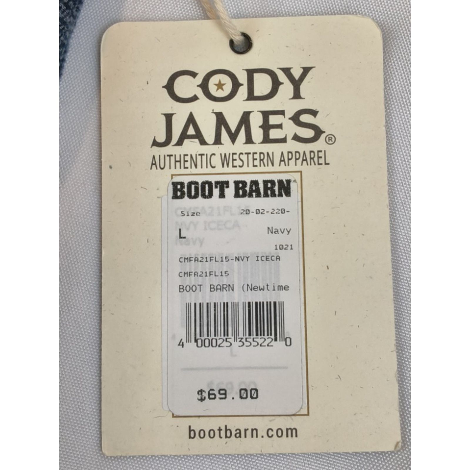 Cody James Cody James Authentic Western Apparel Men's L Plaid Insulated Size US L / EU 52-54 / 3 - 9 Thumbnail
