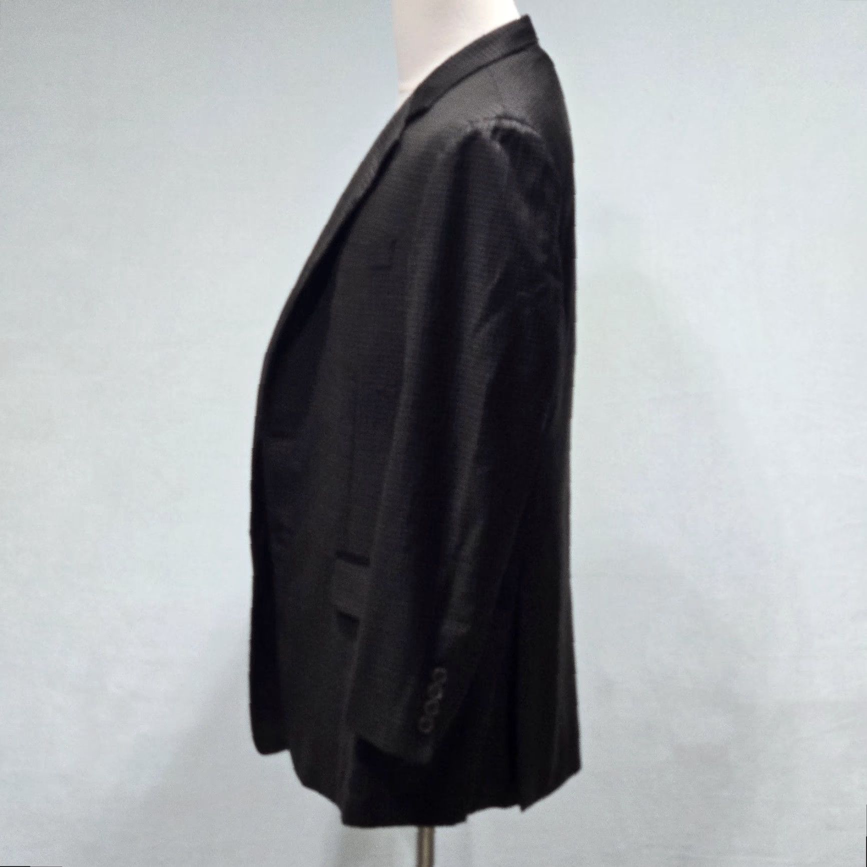Robert Talbott Robert Talbott Blazer Wool Carmel Jacket Mens Size 40R Check Vintage Two-Button Front Shawl Lined Double-Vented Carded Pattern Brown Men Size 40R - 3 Thumbnail
