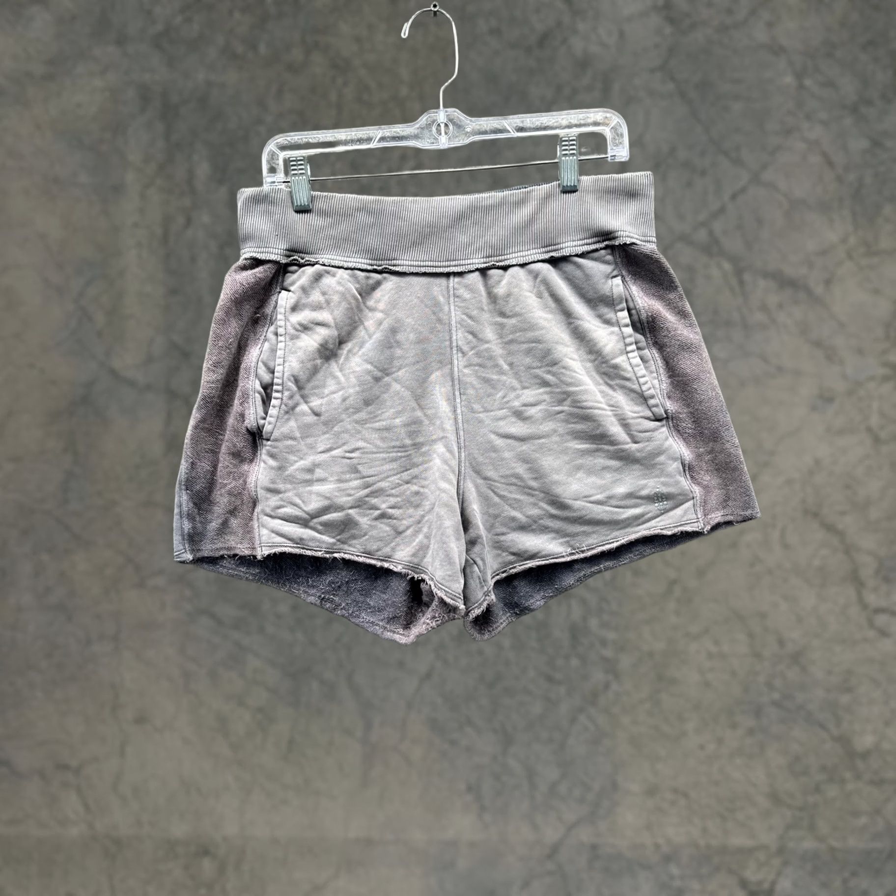 Free People Free People Shorts Womens Large Gray French Terry Sweat Lounge Gym Size 36" / US 14 / IT 50 - 1 Thumbnail