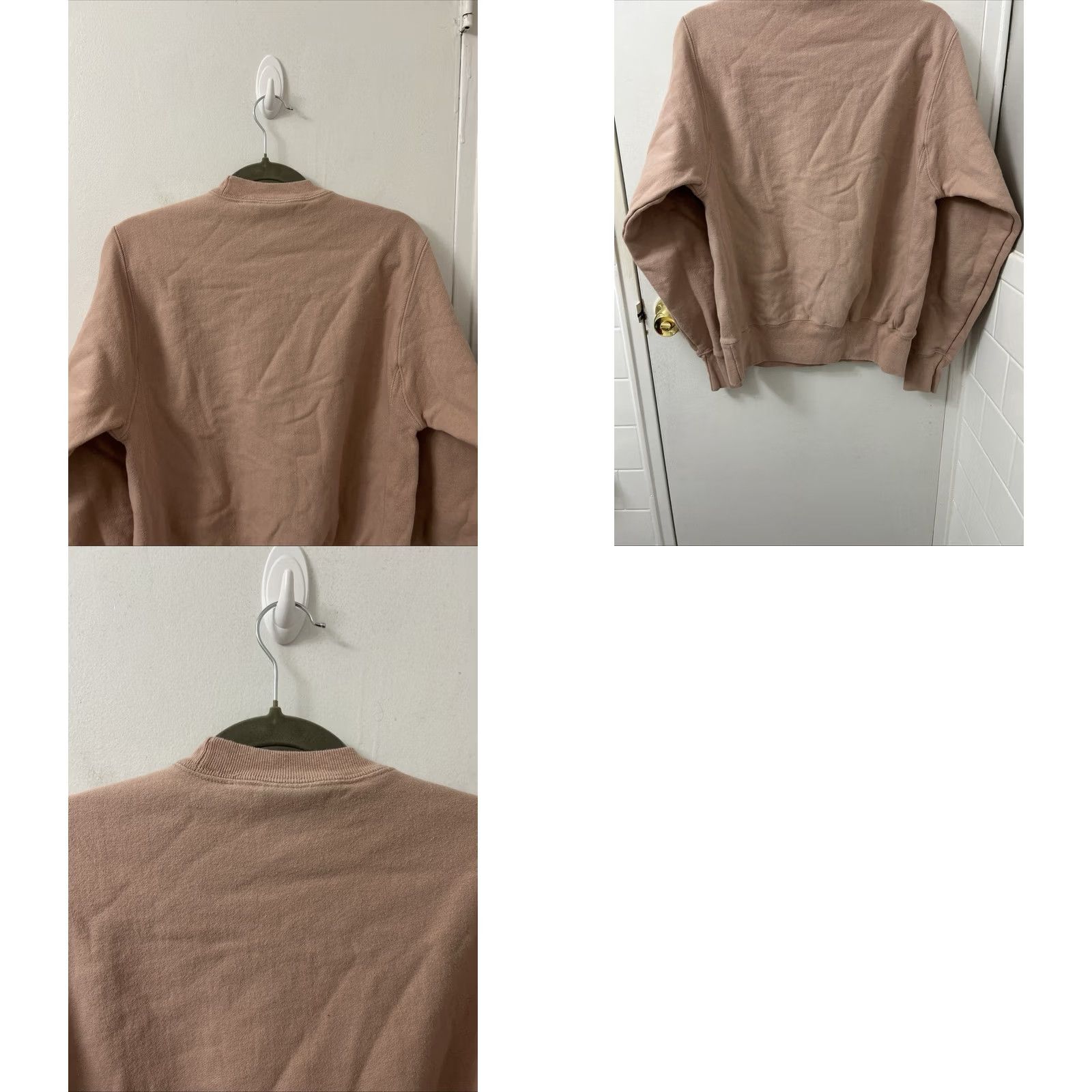 Champion Champion Reverse Weave Crewneck Sweatshirt Mens S Dusty Rose Pink Pullover L/S Baseball? Size US S / EU 44-46 / 1 - 8 Thumbnail