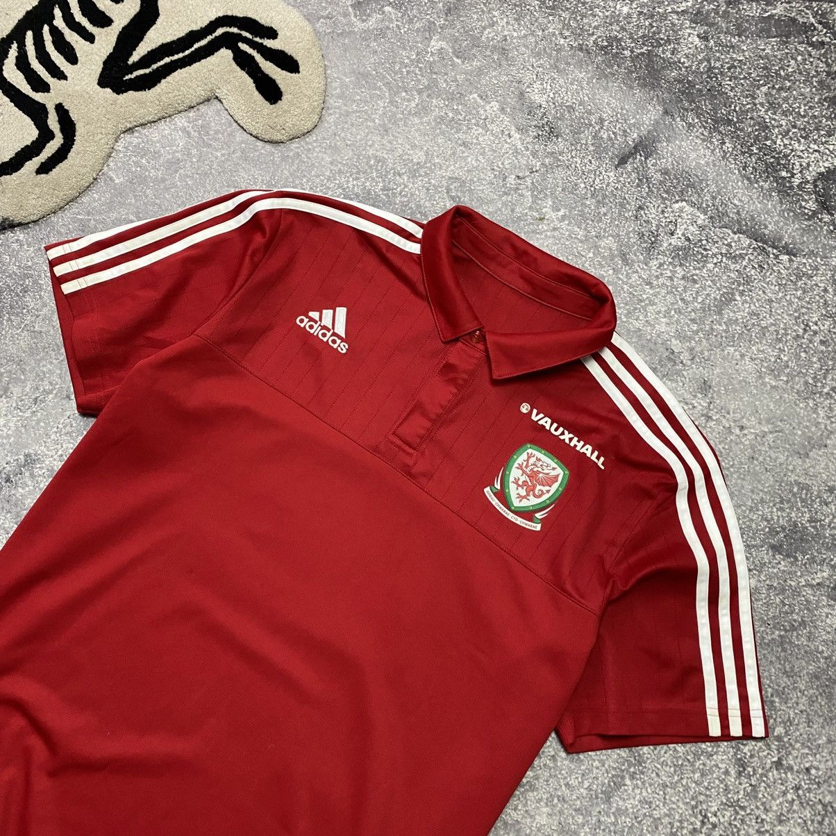 Vintage Vintage Adidas FC Wales 2016 National soccer jersey Size US XL / EU 56 / 4 - 2 Thumbnail