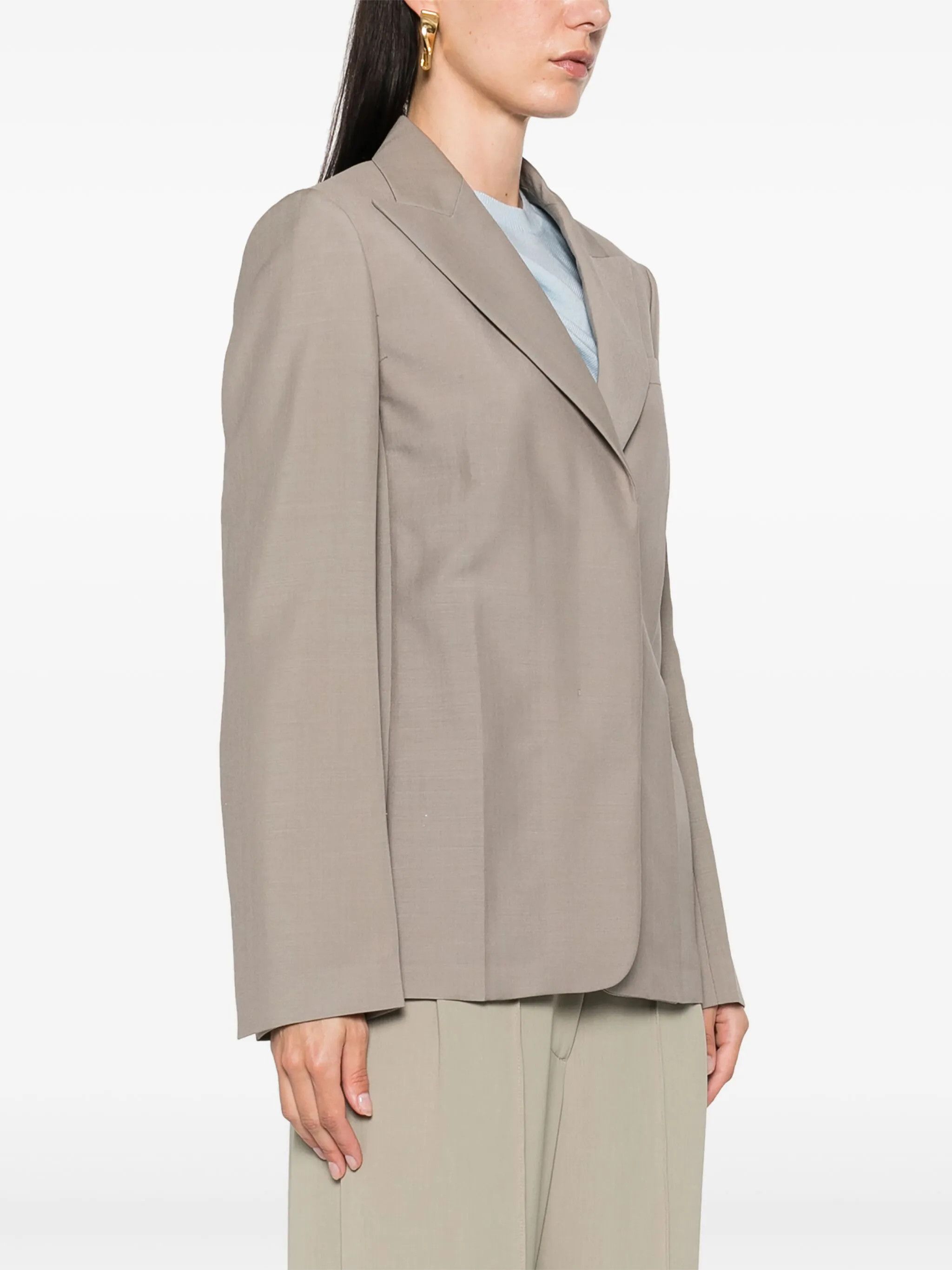Fendi o1s1wg110525 Blazers in Grey Size S / US 4 / IT 40 - 2 Thumbnail