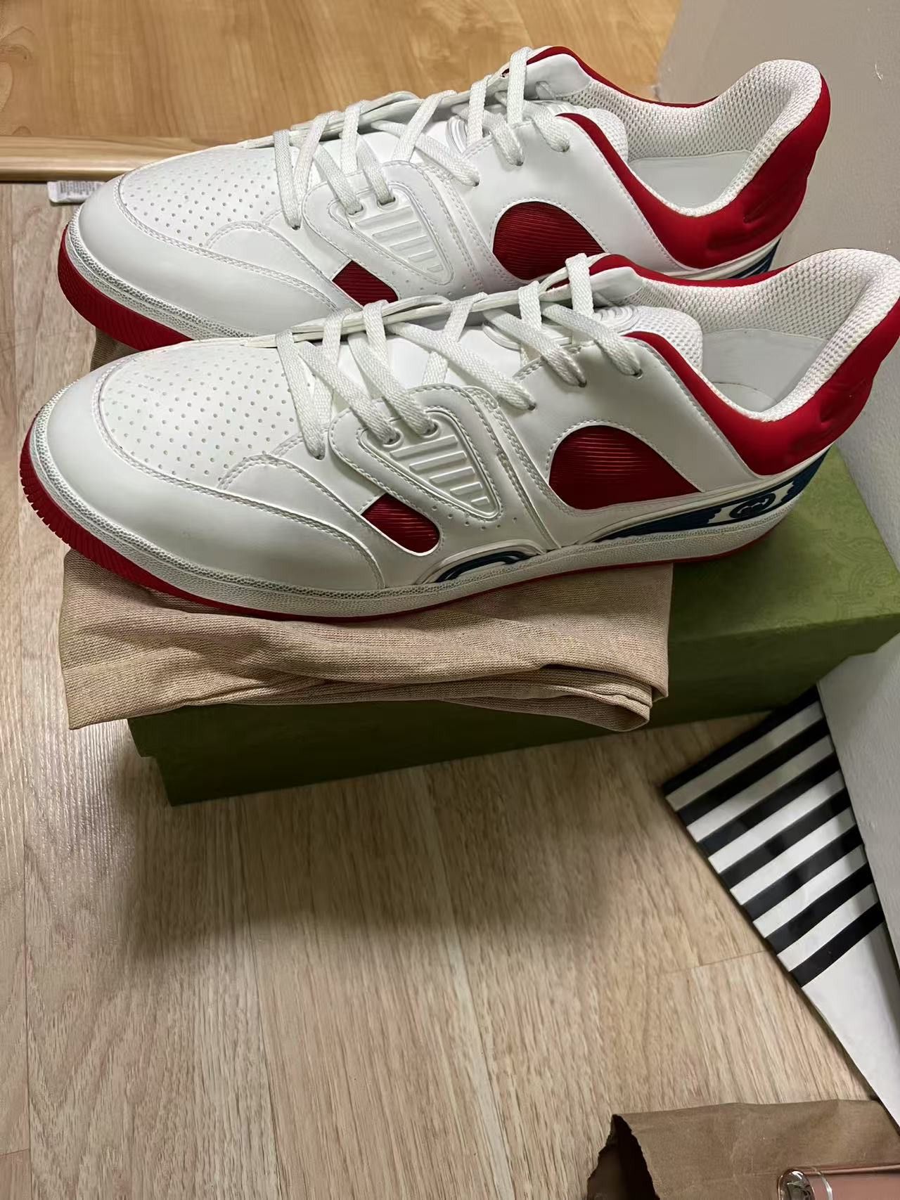 Gucci Gucci Basket White Demetra Size US 15 / EU 48 - 7 Thumbnail