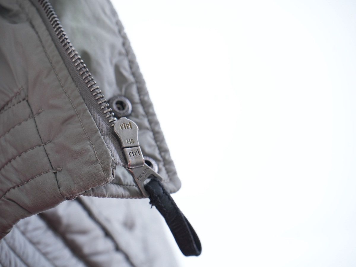 Prada Vintage PRADA Bomber Nylon Hooded Jacket Black Tab Size US M / EU 48-50 / 2 - 10 Thumbnail