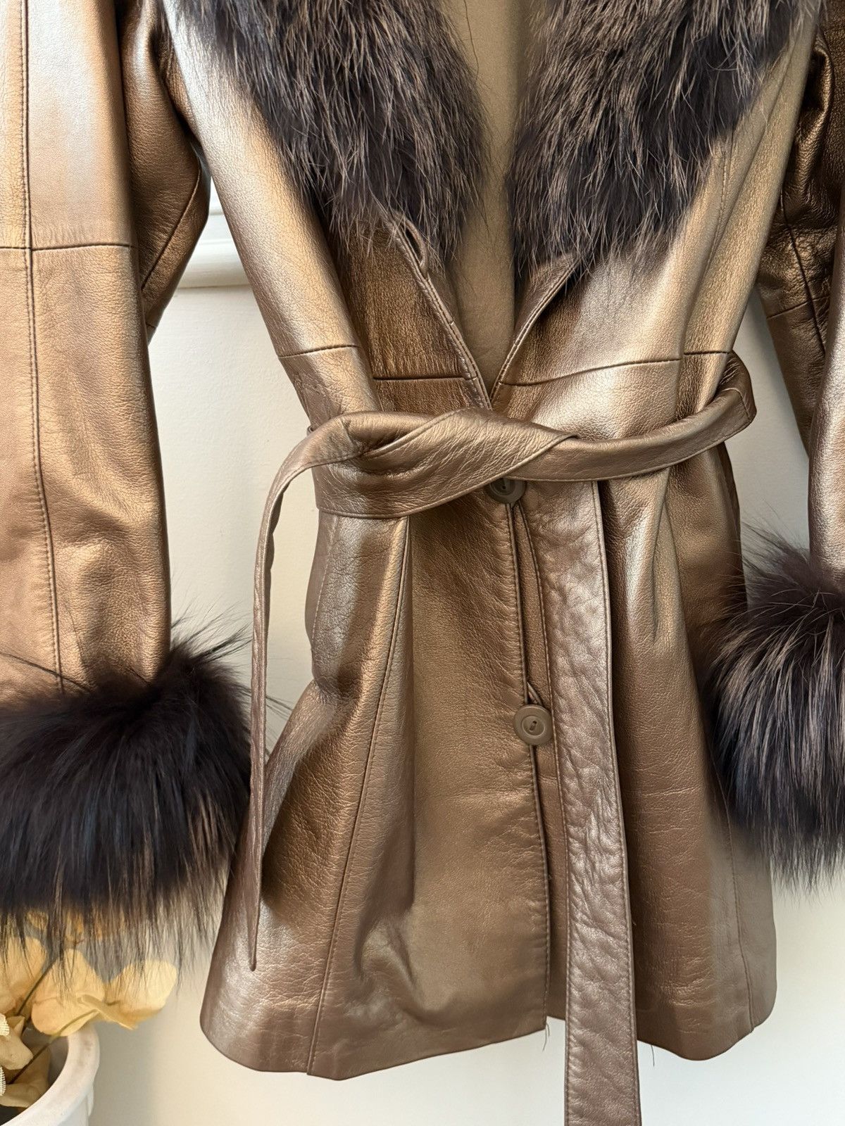 Sagafurs SAGA FOX FUR COAT VINTAGE Size S / US 4 / IT 40 - 5 Thumbnail
