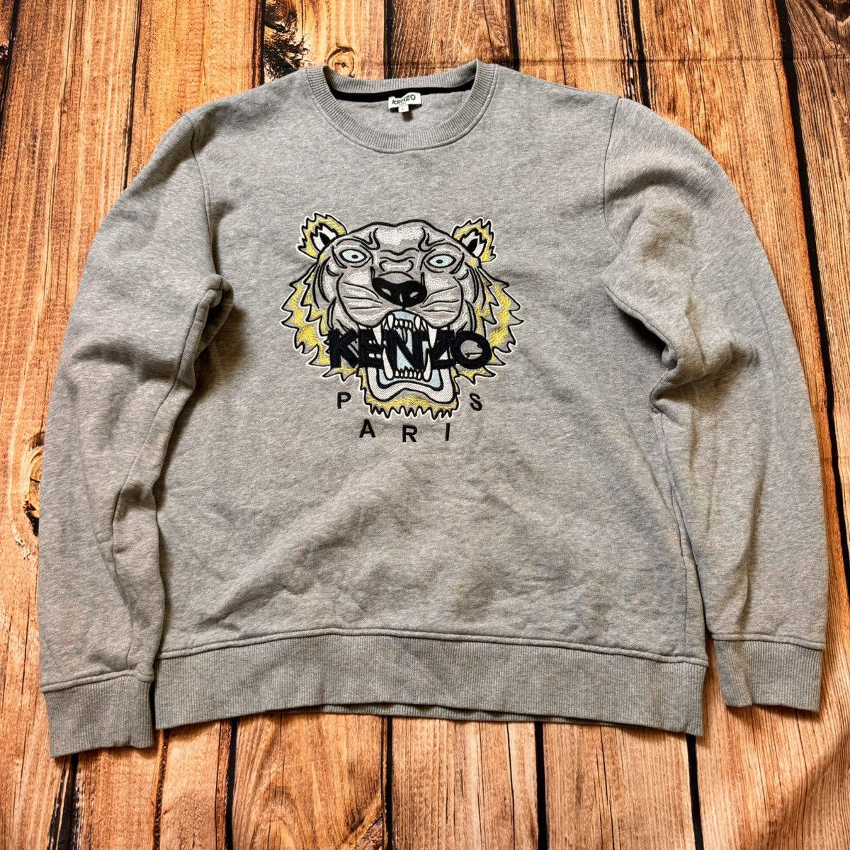 Pull discount kenzo gris