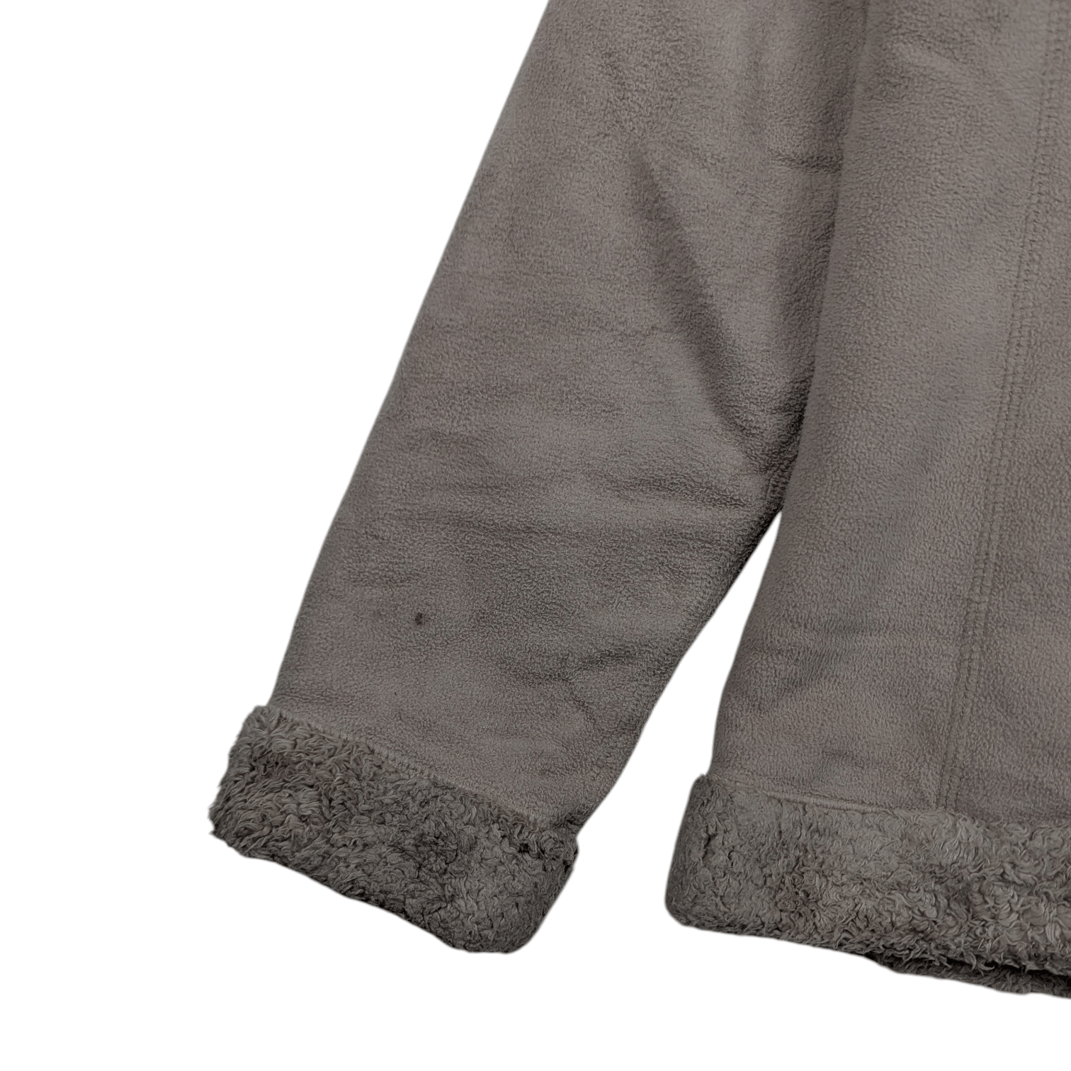 Uniqlo 2000's UNIQLO Reversible Grey Faux Fur Winter Fleece Jacket Size S / US 4 / IT 40 - 16 Thumbnail