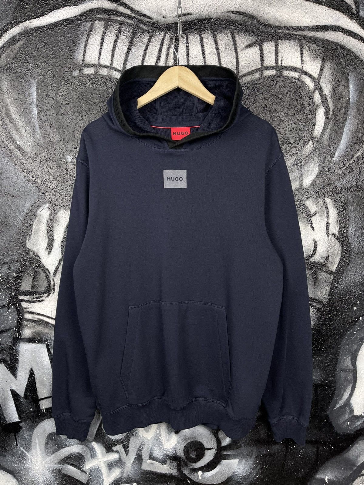 Hugo Boss Hugo Boss Logo Print Navy Blue Cotton Hoodie Men’s Size L Size US L / EU 52-54 / 3 - 2 Thumbnail