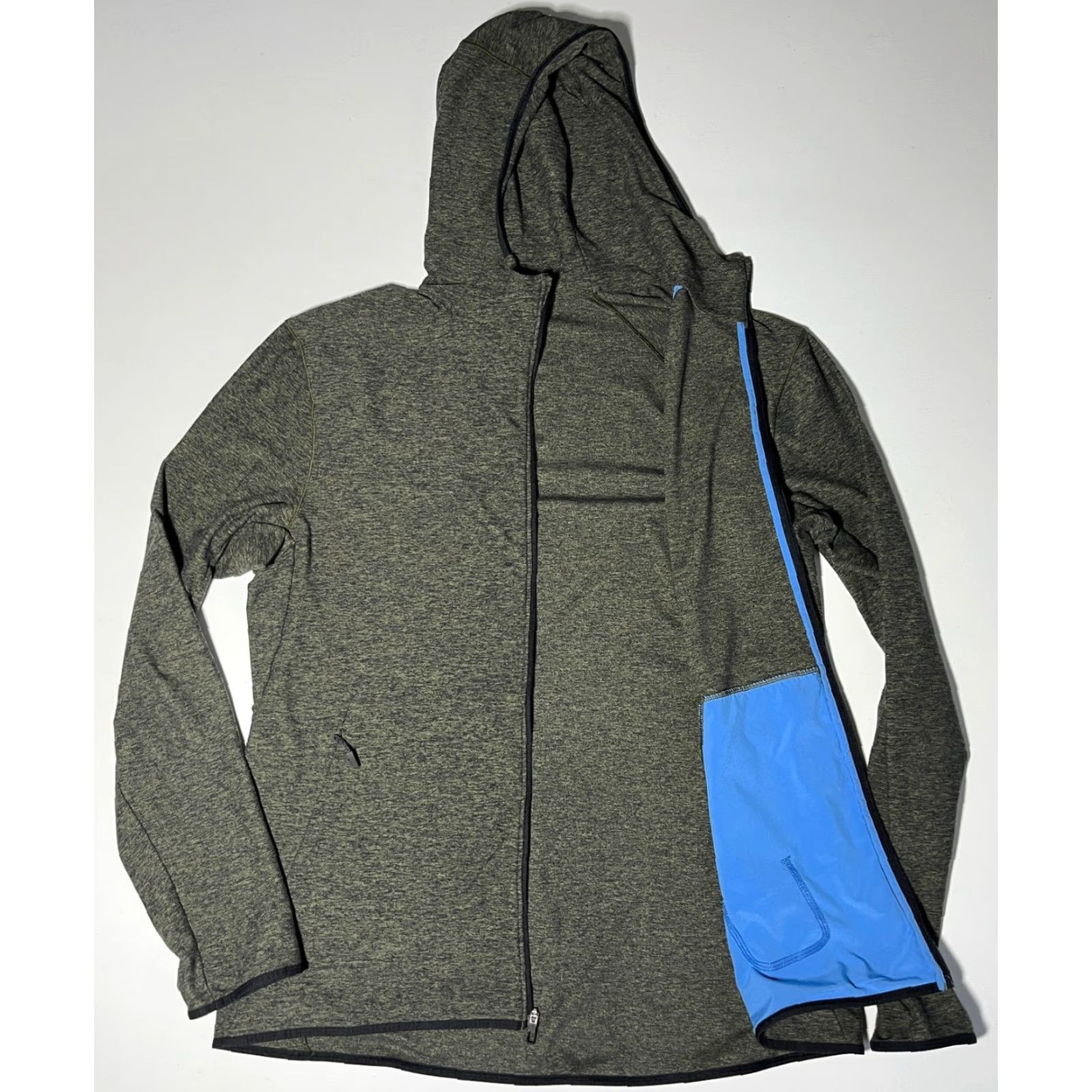 Lululemon Lululemon Men's Surge Warm Full Zip Hoodie HM4669S Heathered Green L Hoodie Size US L / EU 52-54 / 3 - 4 Thumbnail