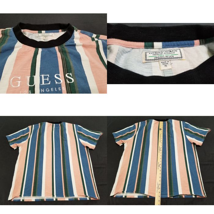 Vertical striped guess outlet shirt