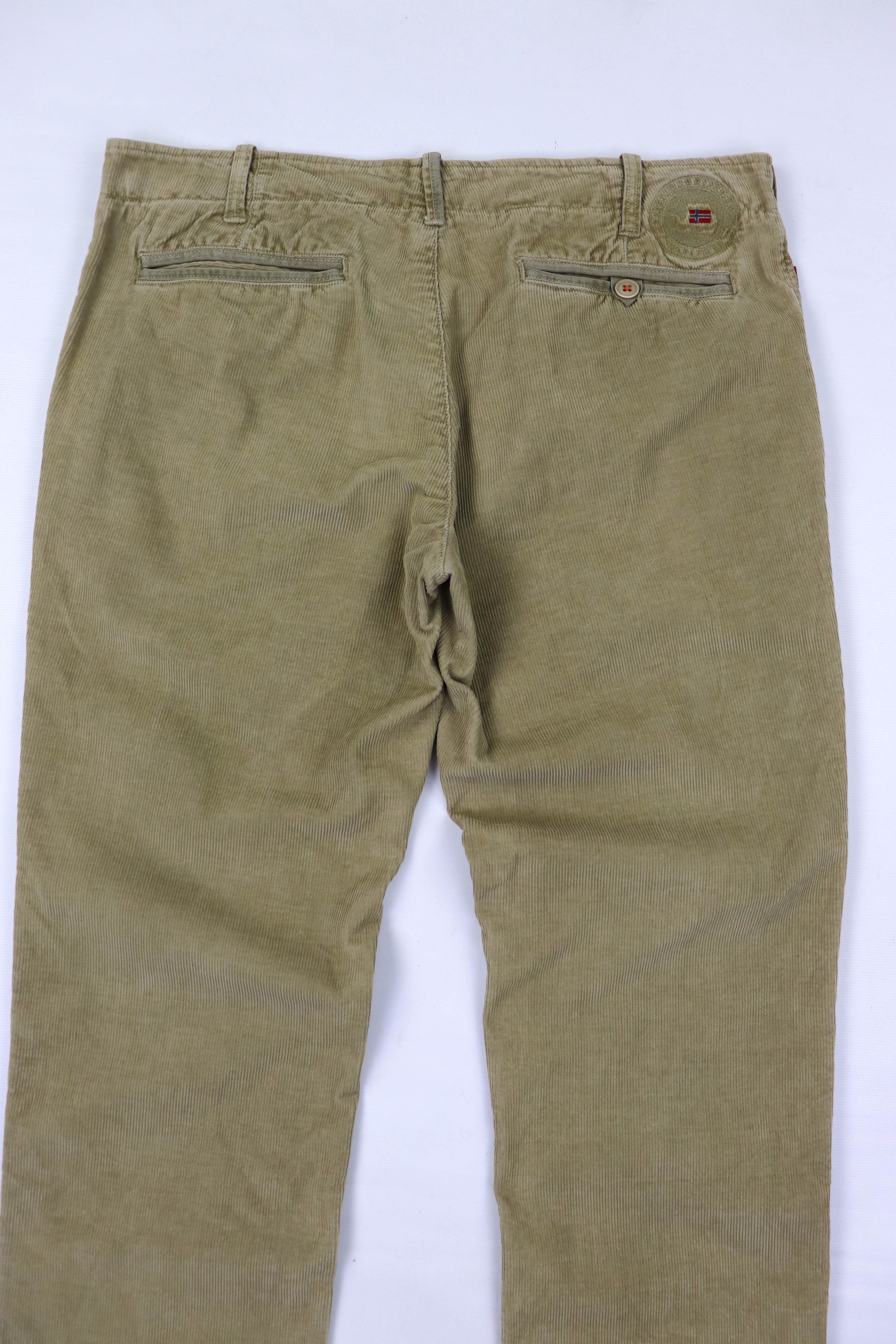 Napapijri Napapijri Sand Beige Corduroy Trousers Pants Size US 36 / EU 52 - 6 Thumbnail