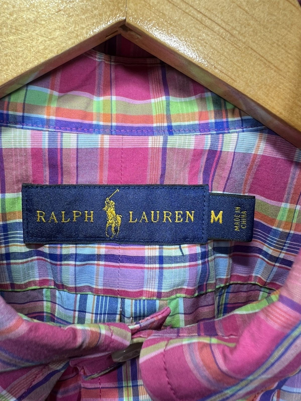Polo Ralph Lauren Polo Ralph Lauren Pink Multi-Color Madras Plaid Button Sz M Size US M / EU 48-50 / 2 - 3 Thumbnail