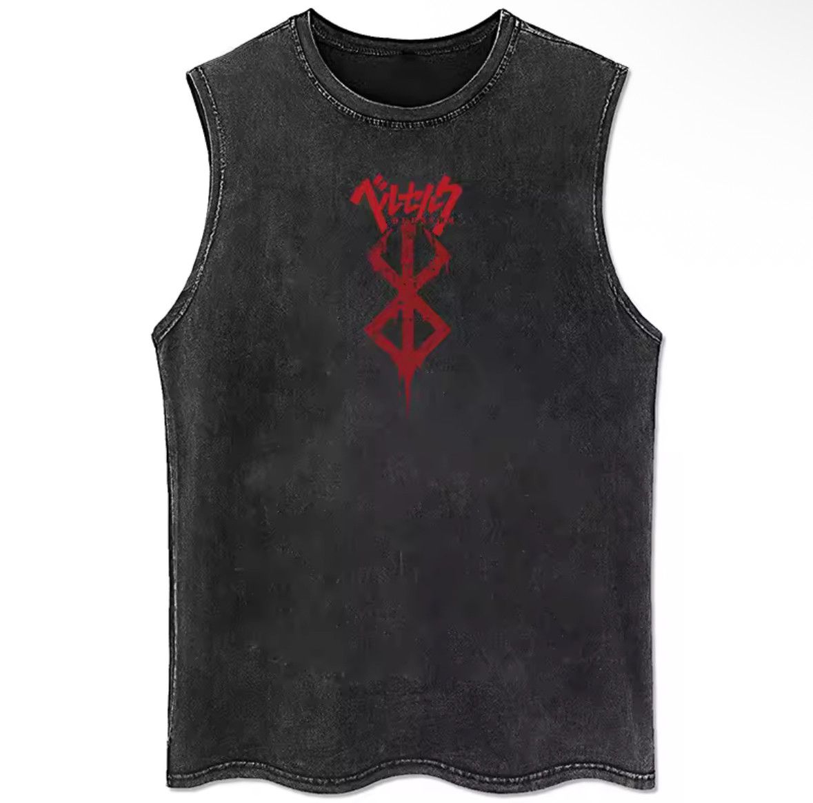 Japanese Brand Y2K Vintage Punk Berserk Fight Anime Washed Tank Top T-Shirt Size US XL / EU 56 / 4 - 1 Thumbnail