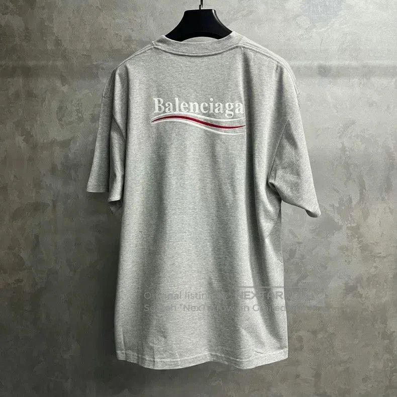 Balenciaga Balenciaga Gray Coke Logo Short Sleeve Tee. Size US M / EU 48-50 / 2 - 2 Thumbnail