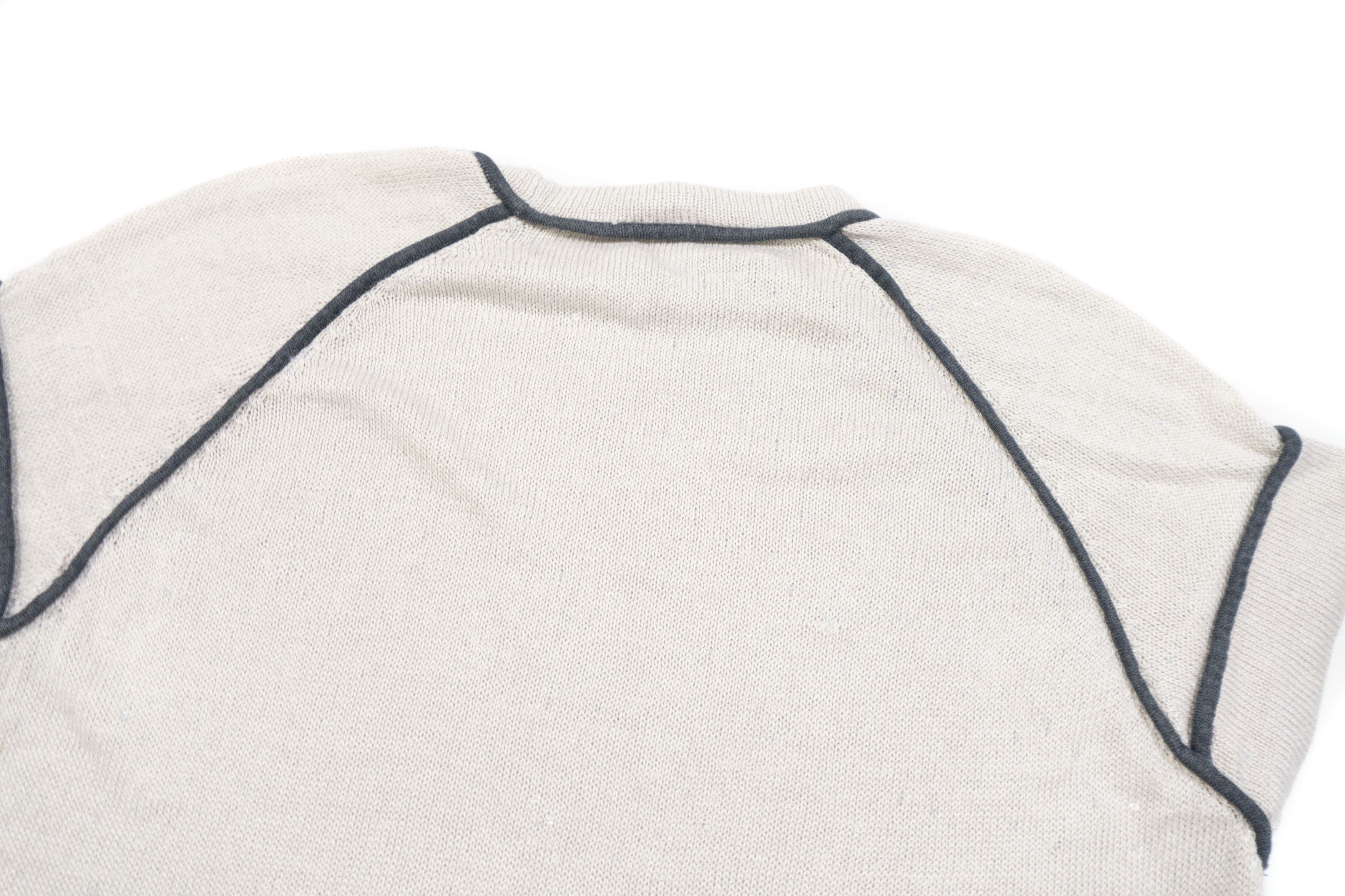 Brunello Cucinelli Sequined Linen & Silk Short Sleeve Knit Sweater Size M / US 6-8 / IT 42-44 - 5 Thumbnail
