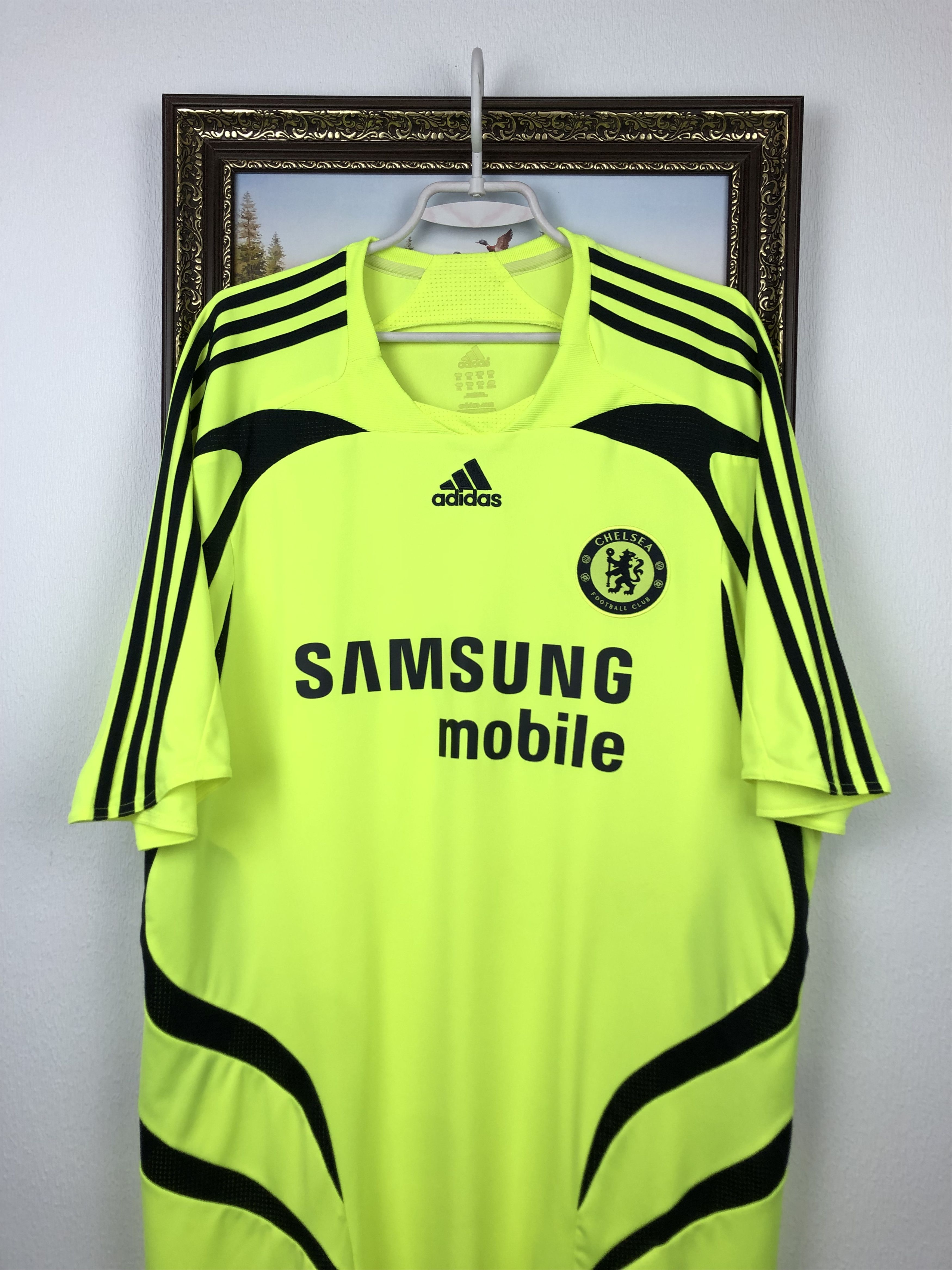 Adidas Chelsea Away football shirt 2007 Soccer Adidas Jersey Trikot Size US XXL / EU 58 / 5 - 2 Thumbnail