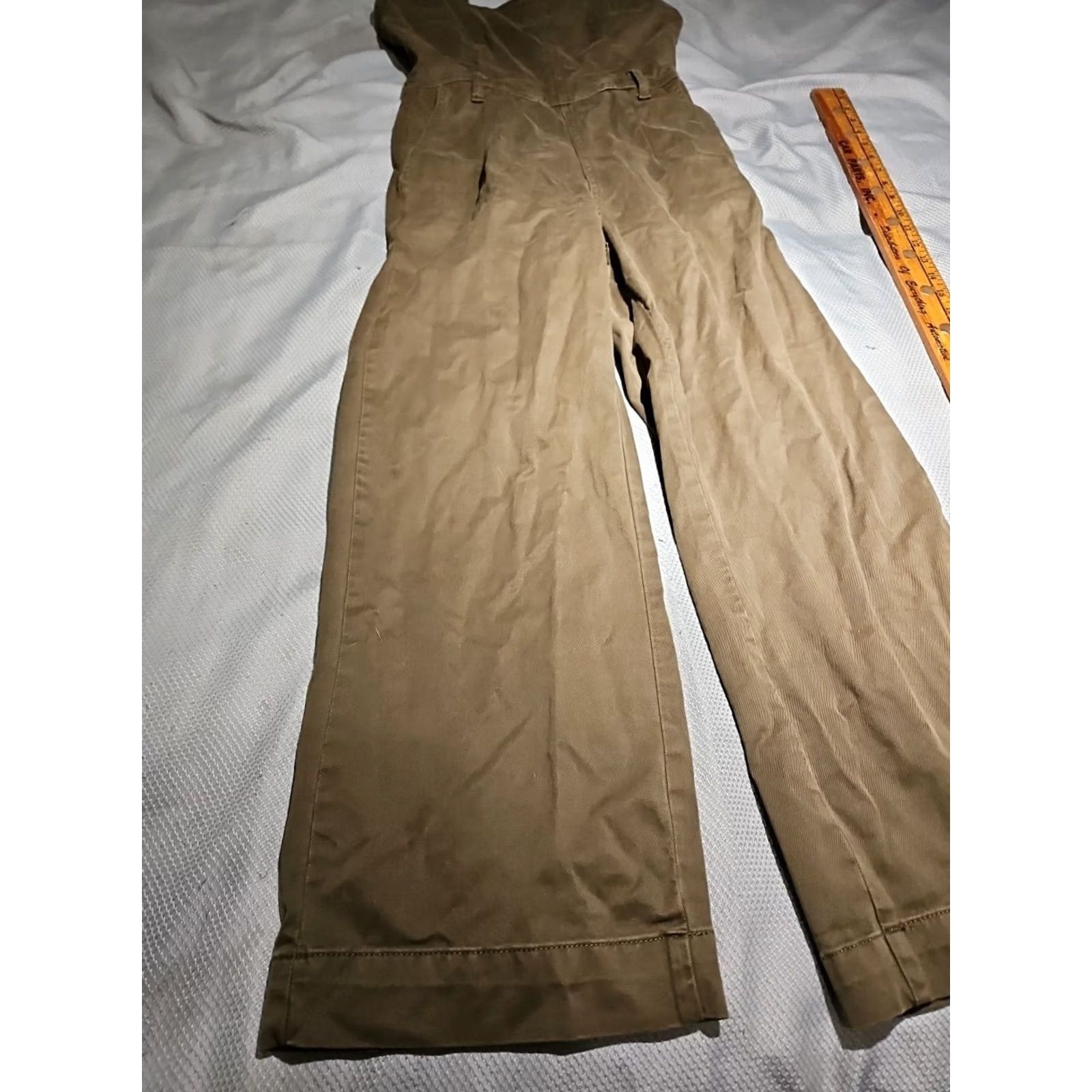 DL1961 DL1961 OVERALLS WOMENS S GREEN FERJA STRAIGHT LEG JUMPSUIT Size 28" / US 6 / IT 42 - 3 Thumbnail