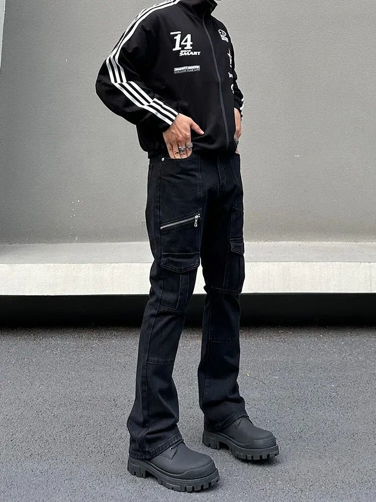 Japanese Brand × Jean Cargo Opium Black Denim Jeans Size US 30 / EU 46 - 3 Thumbnail